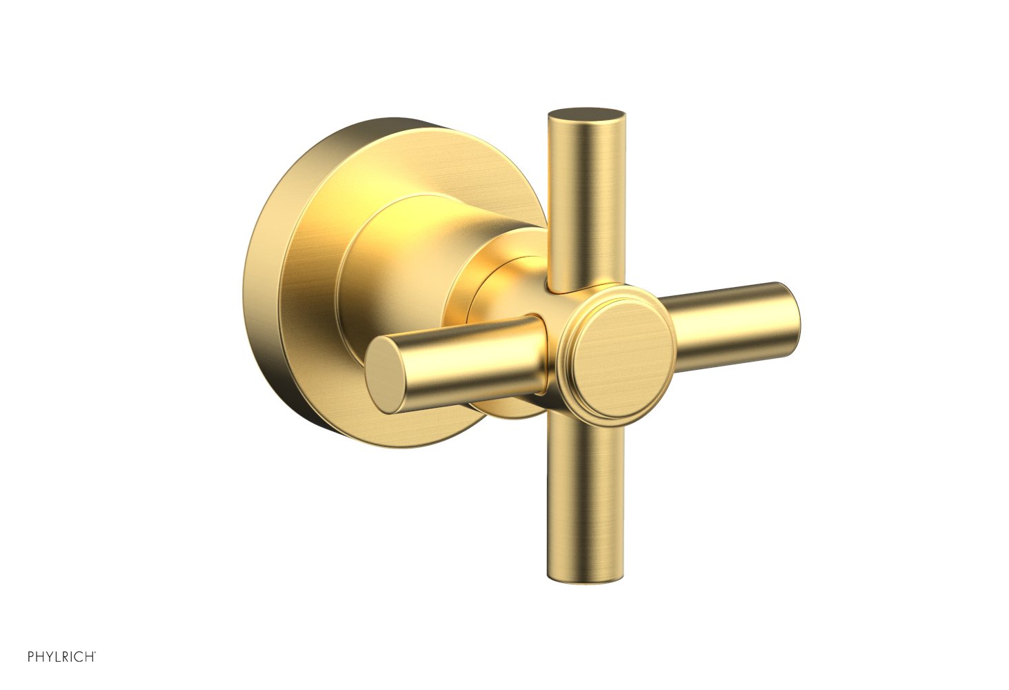 Phylrich BASIC Volume Control/Diverter Trim - Tubular Cross Handle by Phylrich