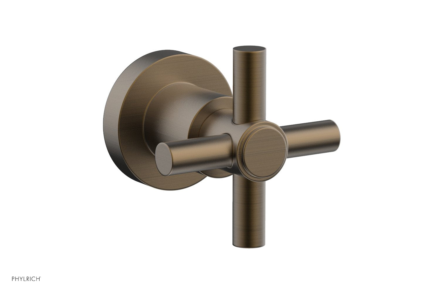 Phylrich BASIC Volume Control/Diverter Trim - Tubular Cross Handle by Phylrich