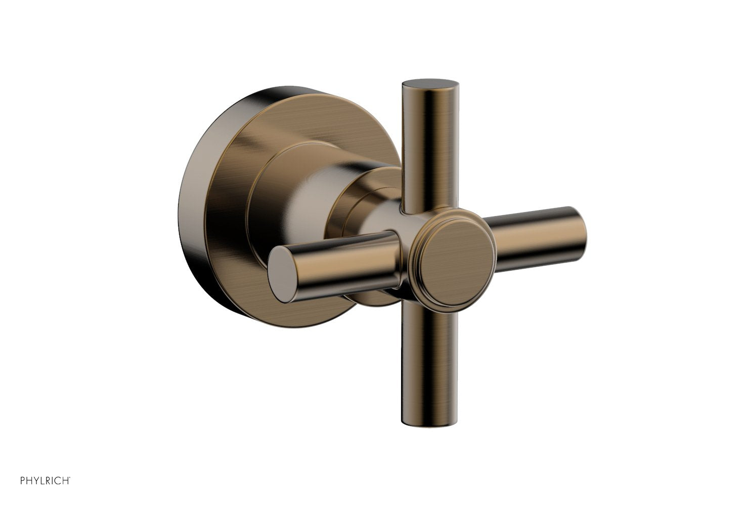 Phylrich BASIC Volume Control/Diverter Trim - Tubular Cross Handle by Phylrich