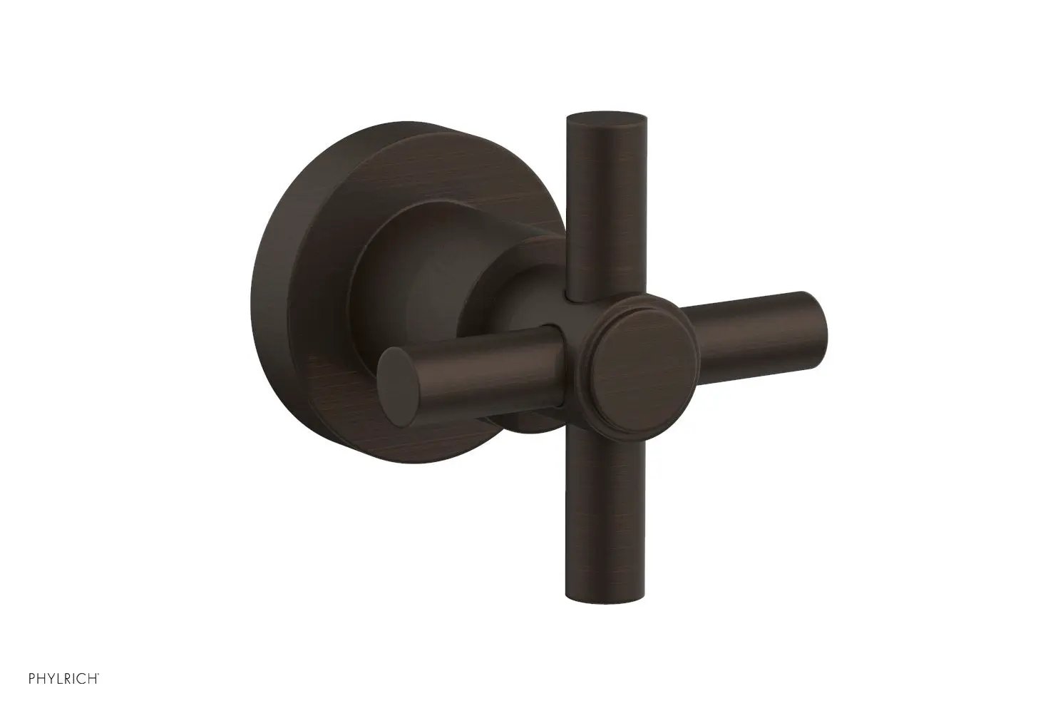 Phylrich BASIC Volume Control/Diverter Trim - Tubular Cross Handle by Phylrich