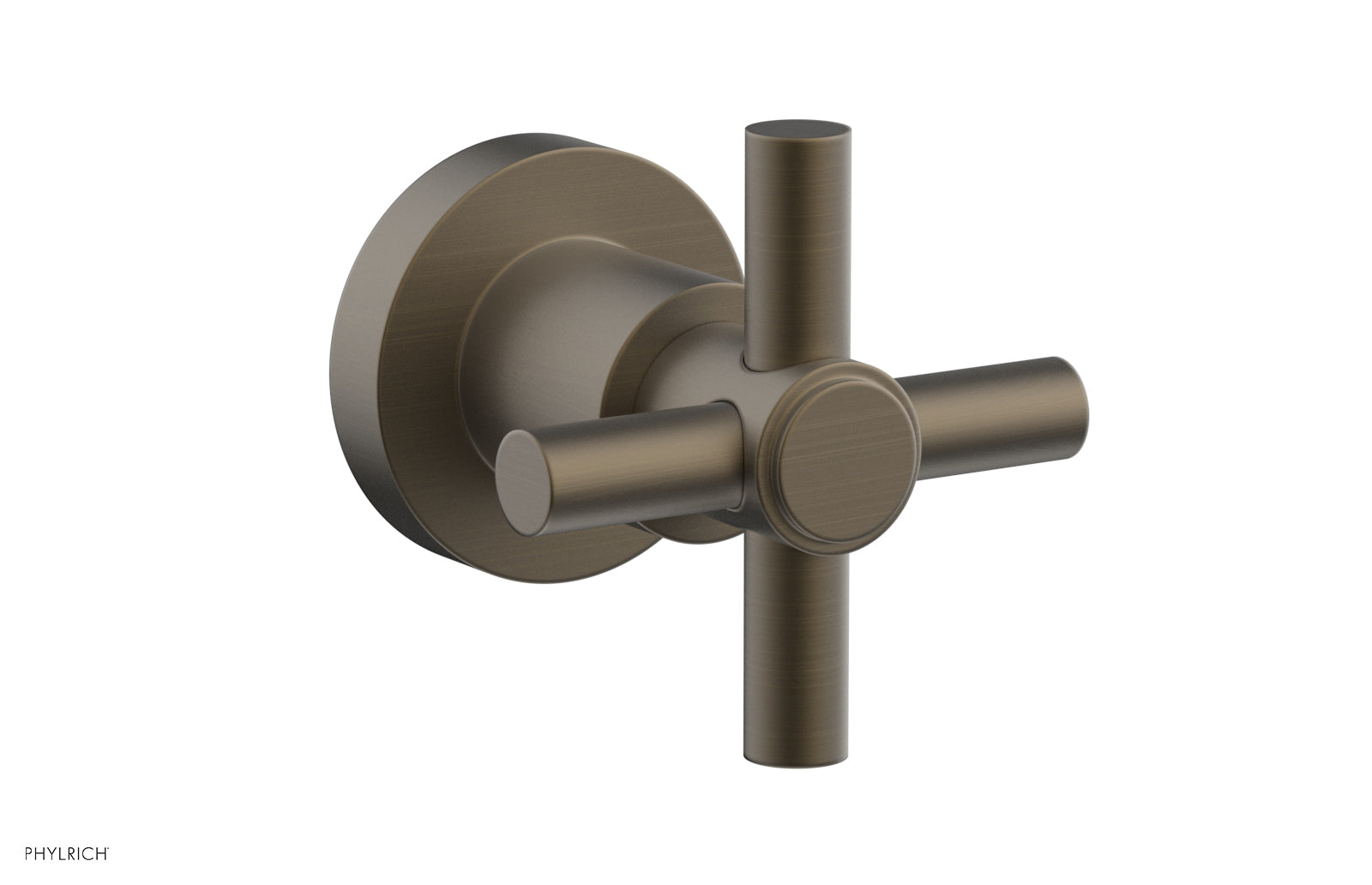 Phylrich BASIC Volume Control/Diverter Trim - Tubular Cross Handle by Phylrich