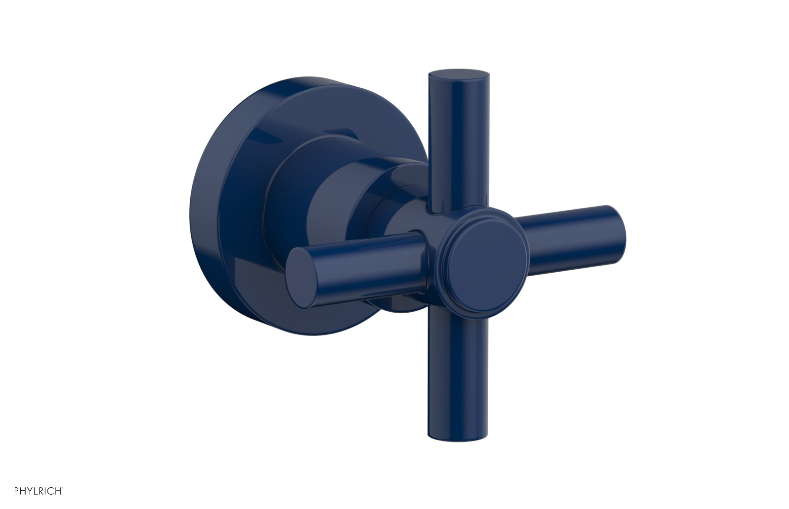 Phylrich BASIC Volume Control/Diverter Trim - Tubular Cross Handle by Phylrich