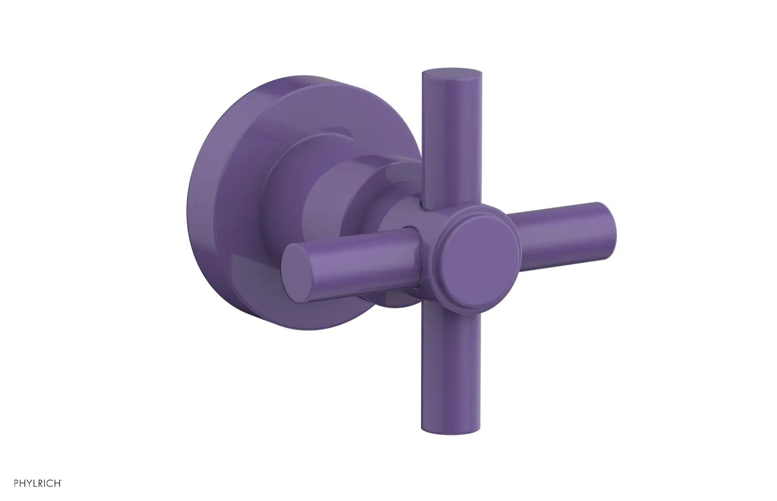 Phylrich BASIC Volume Control/Diverter Trim - Tubular Cross Handle by Phylrich