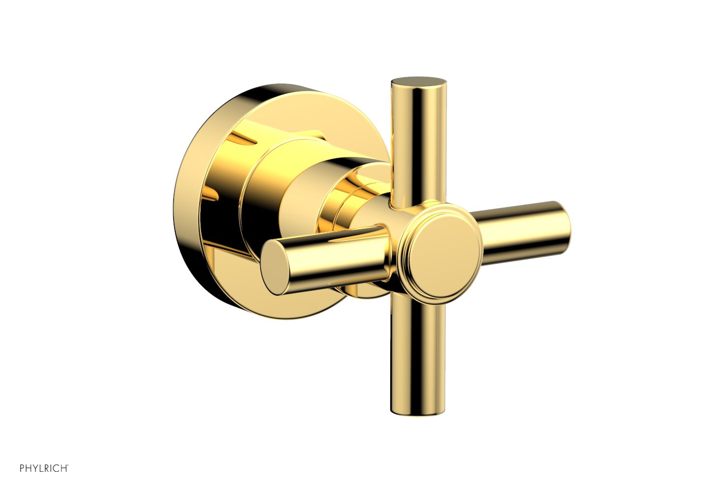Phylrich BASIC Volume Control/Diverter Trim - Tubular Cross Handle by Phylrich