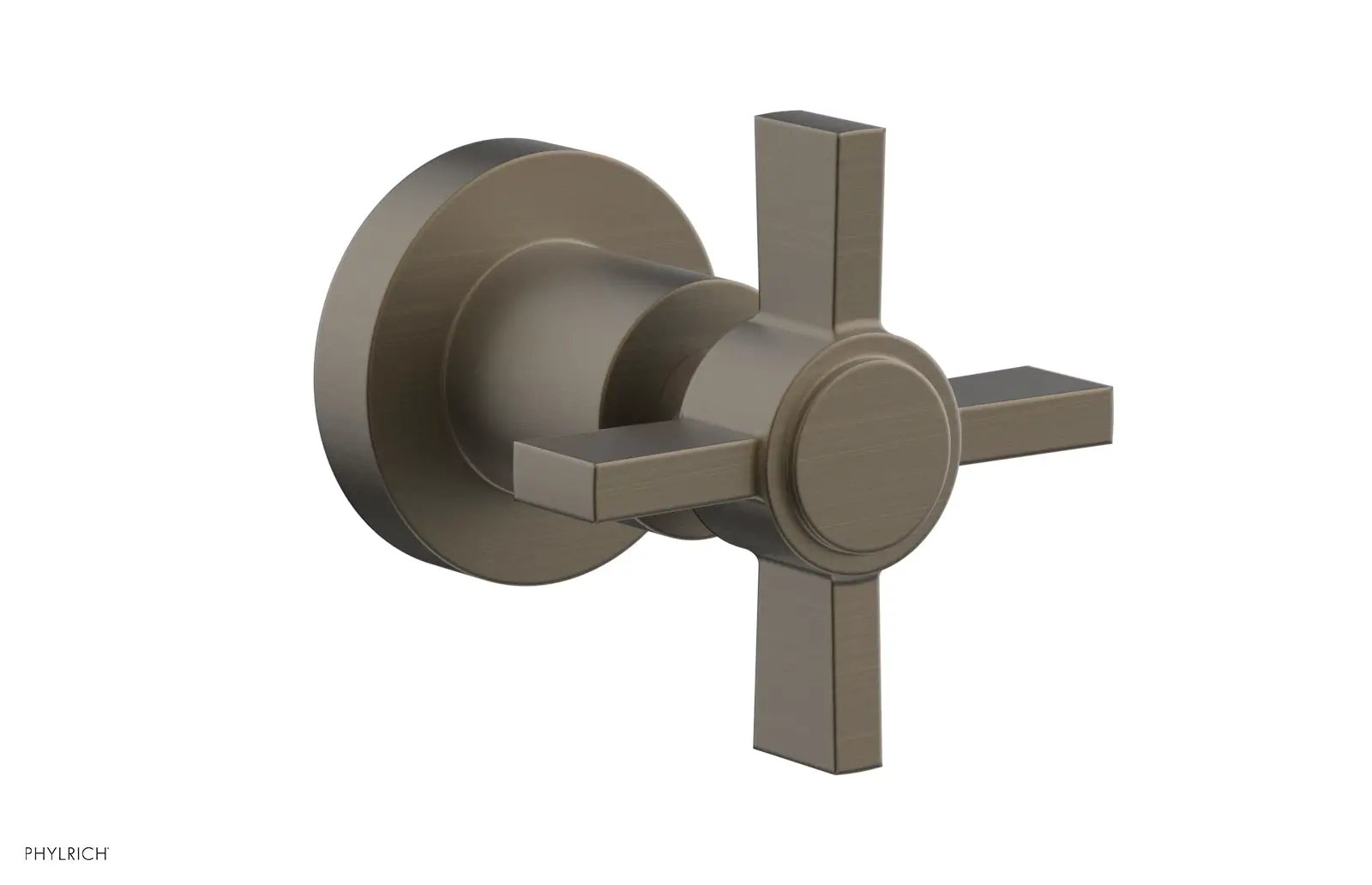Phylrich BASIC Volume Control/Diverter Trim - Blade Cross Handle by Phylrich