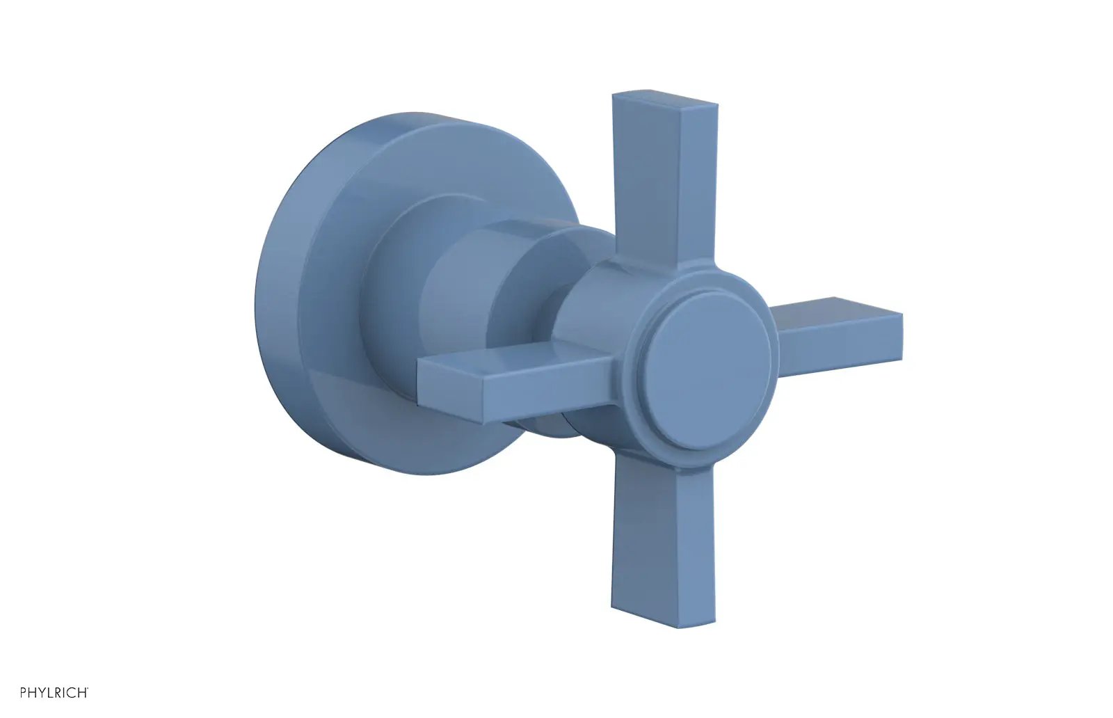 Phylrich BASIC Volume Control/Diverter Trim - Blade Cross Handle by Phylrich