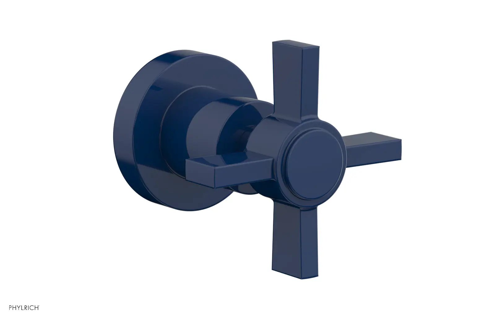 Phylrich BASIC Volume Control/Diverter Trim - Blade Cross Handle by Phylrich