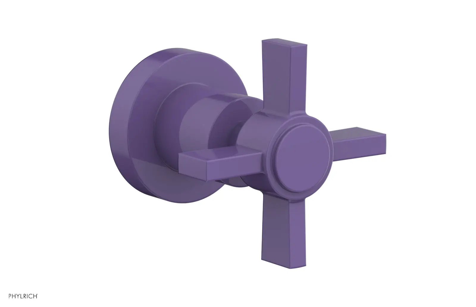 Phylrich BASIC Volume Control/Diverter Trim - Blade Cross Handle by Phylrich