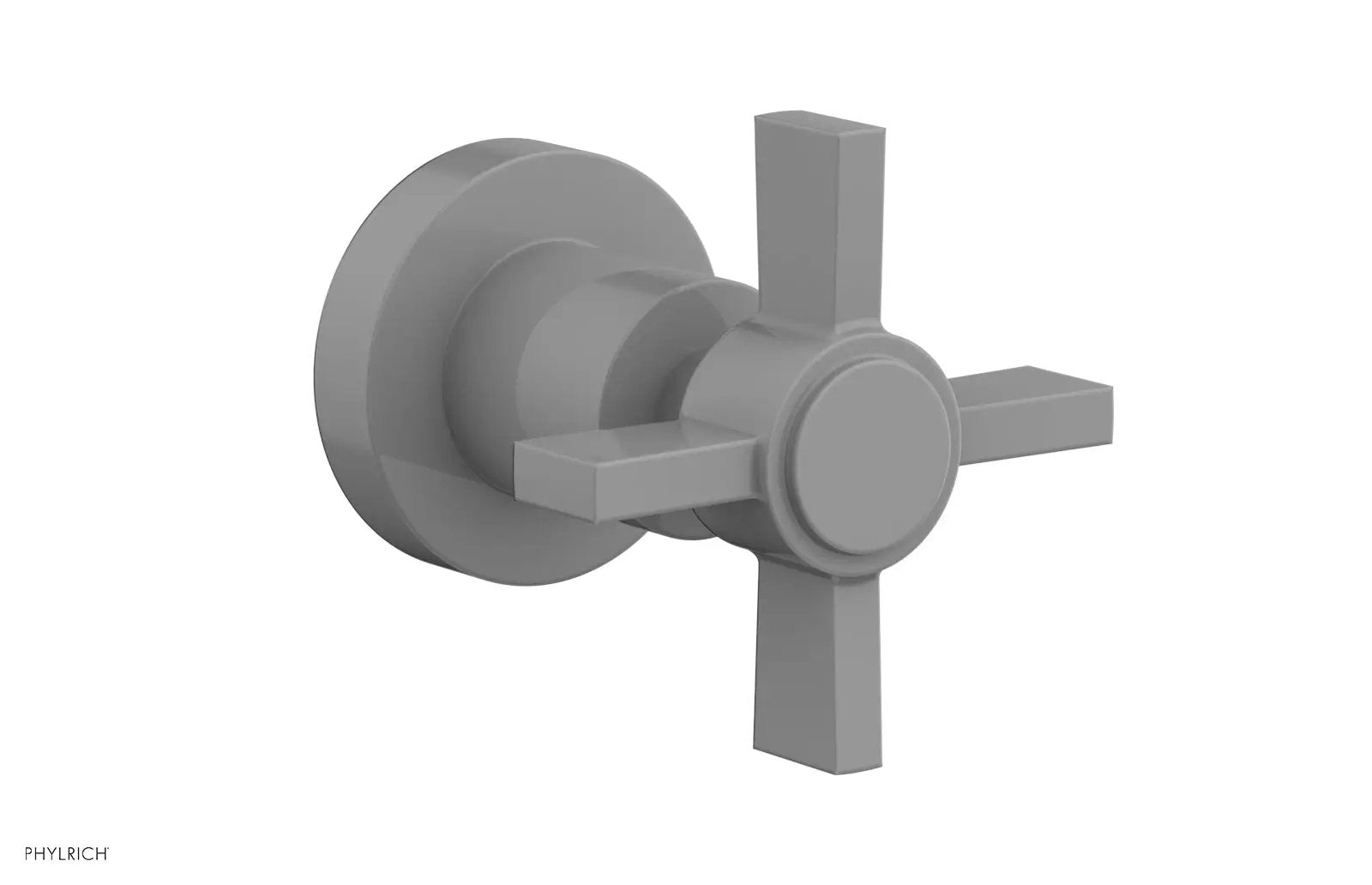 Phylrich BASIC Volume Control/Diverter Trim - Blade Cross Handle by Phylrich