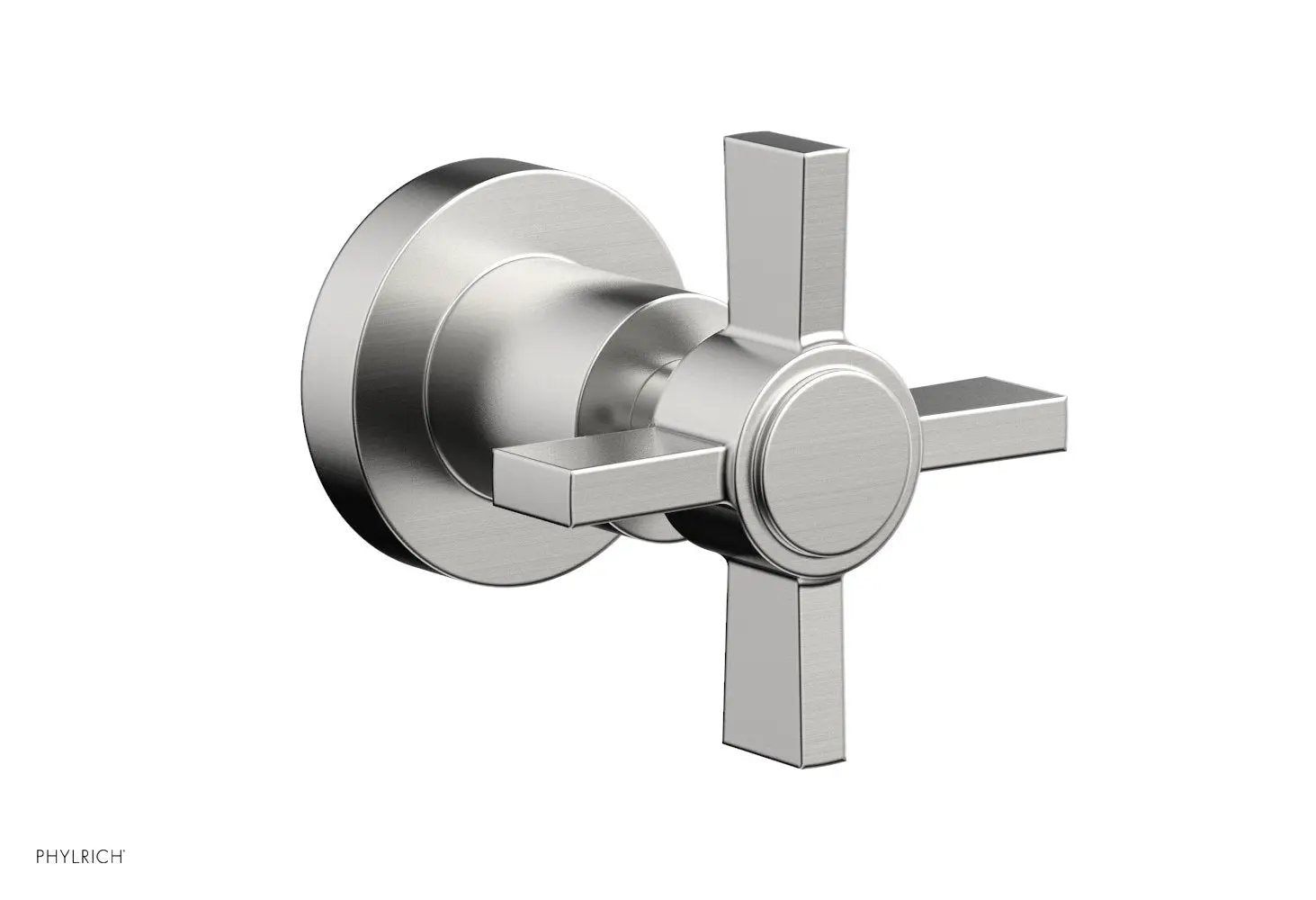 Phylrich BASIC Volume Control/Diverter Trim - Blade Cross Handle by Phylrich