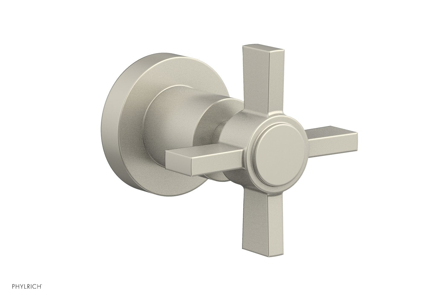 Phylrich BASIC Volume Control/Diverter Trim - Blade Cross Handle