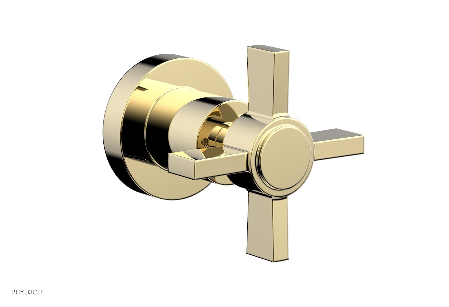 Phylrich BASIC Volume Control/Diverter Trim - Blade Cross Handle