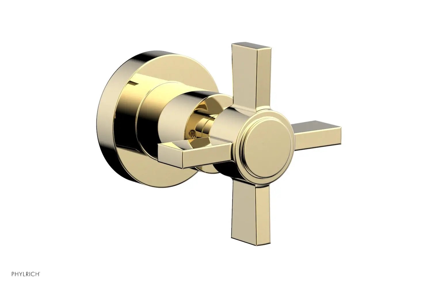 Phylrich BASIC Volume Control/Diverter Trim - Blade Cross Handle by Phylrich