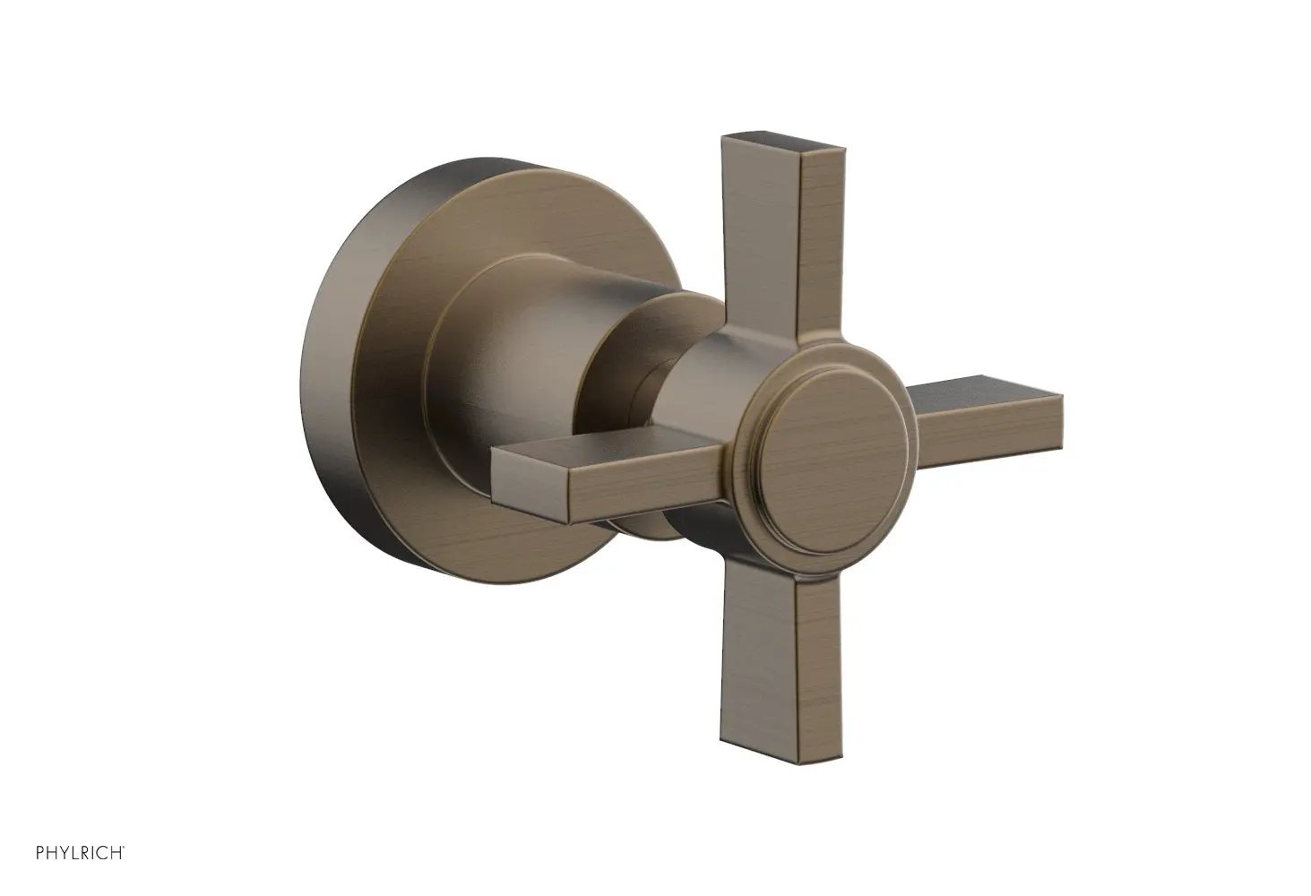 Phylrich BASIC Volume Control/Diverter Trim - Blade Cross Handle by Phylrich
