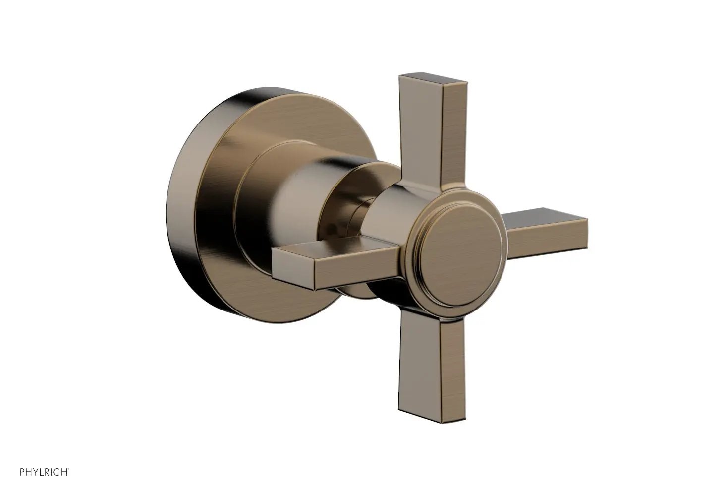 Phylrich BASIC Volume Control/Diverter Trim - Blade Cross Handle by Phylrich