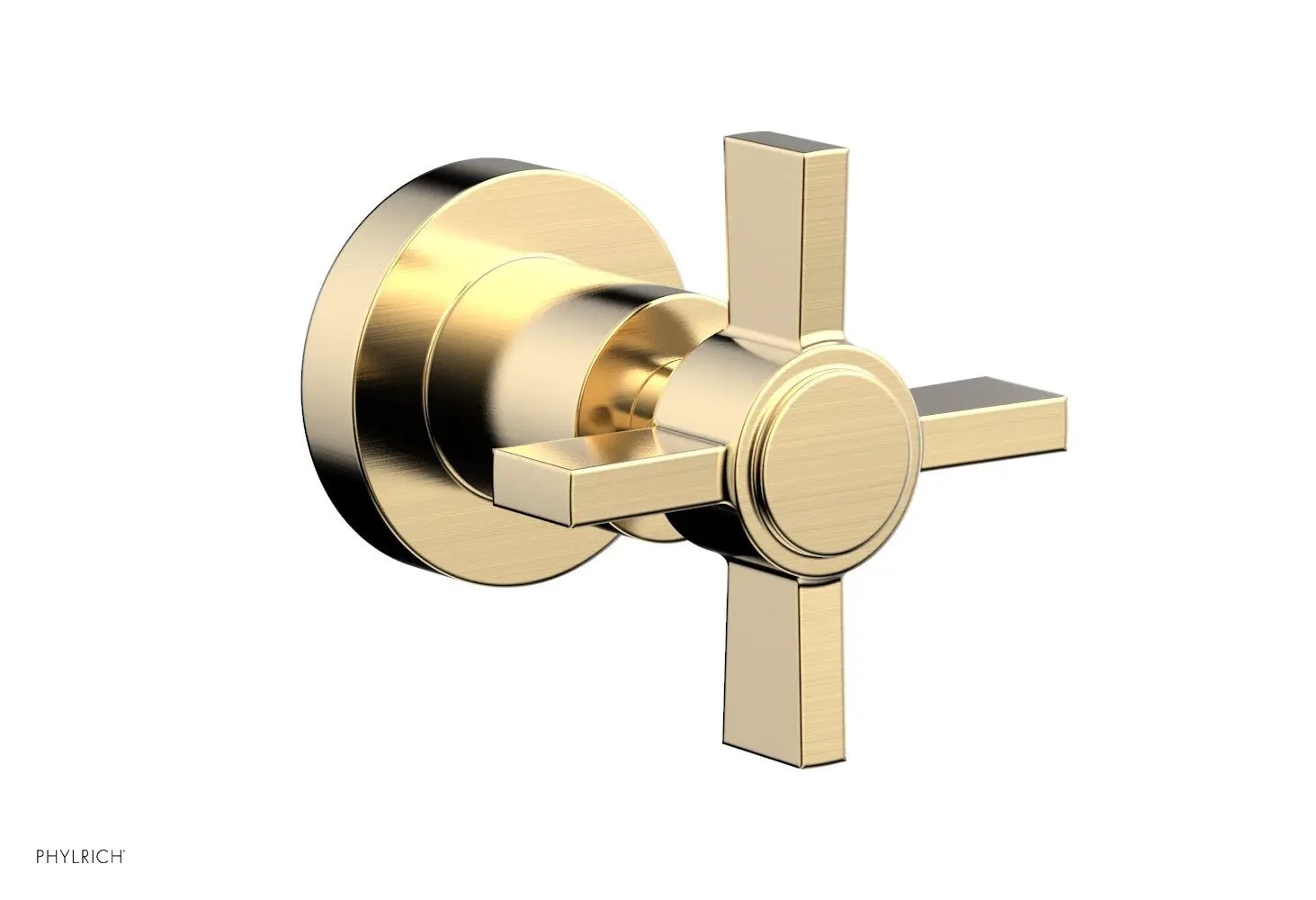 Phylrich BASIC Volume Control/Diverter Trim - Blade Cross Handle by Phylrich