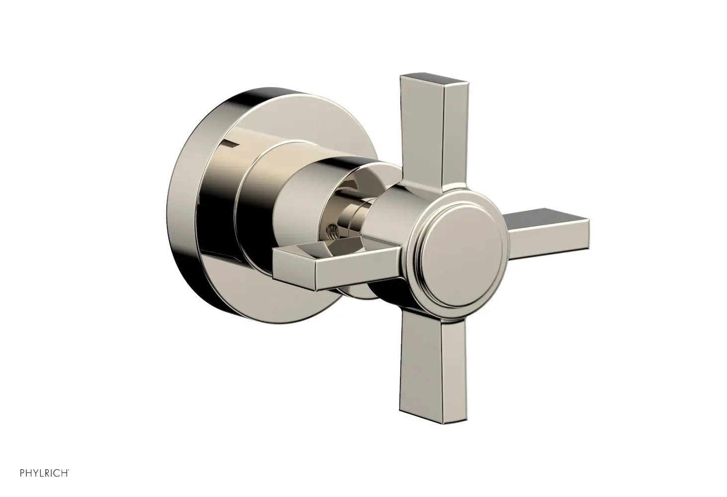 Phylrich BASIC Volume Control/Diverter Trim - Blade Cross Handle by Phylrich