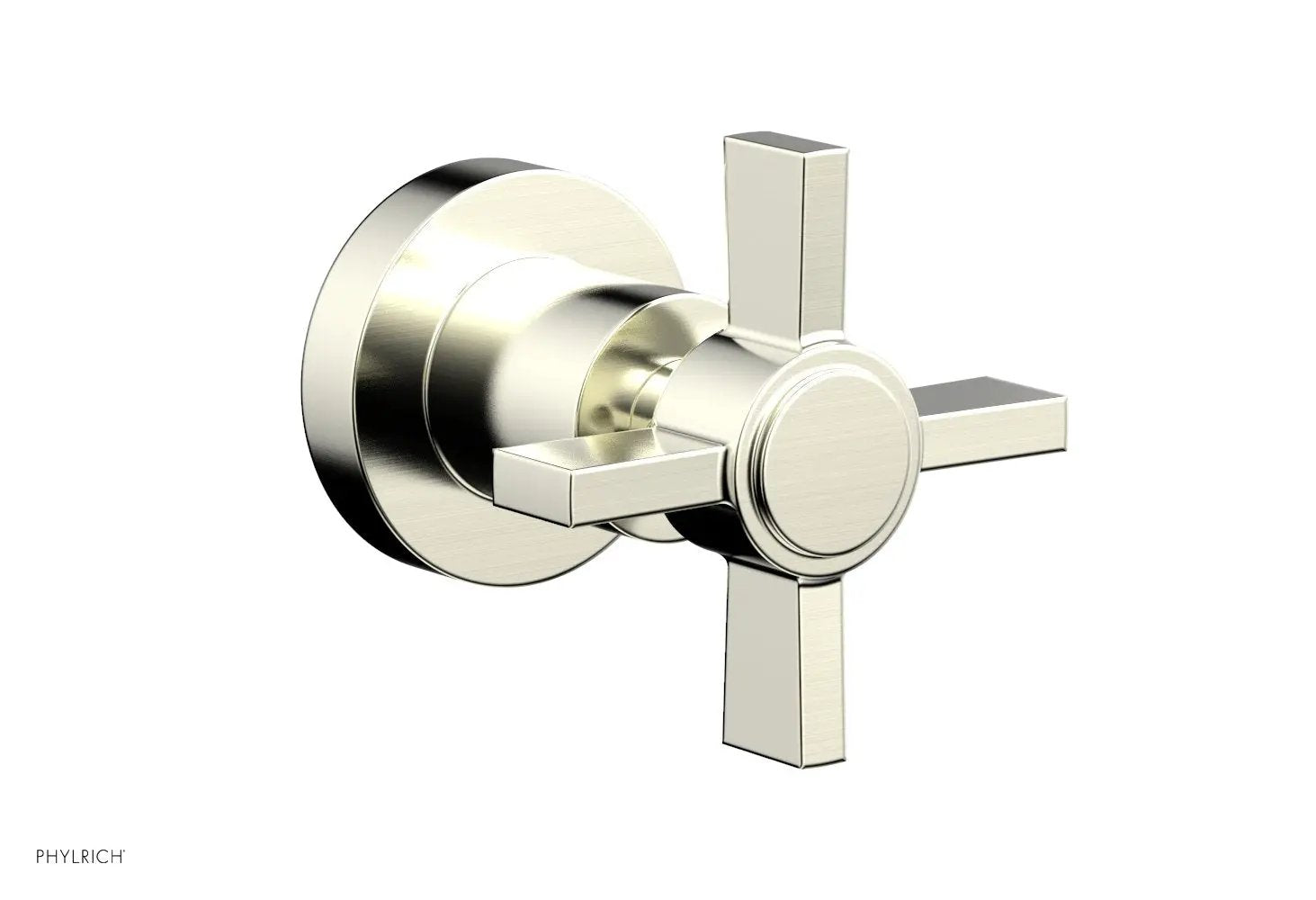 Phylrich BASIC Volume Control/Diverter Trim - Blade Cross Handle by Phylrich