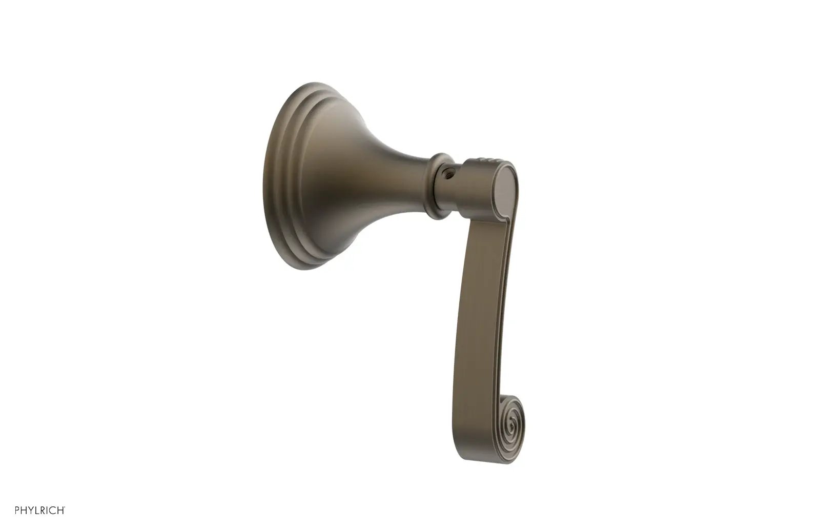 Phylrich 3RING Volume Control/Diverter Trim - Curved Lever Handle by Phylrich