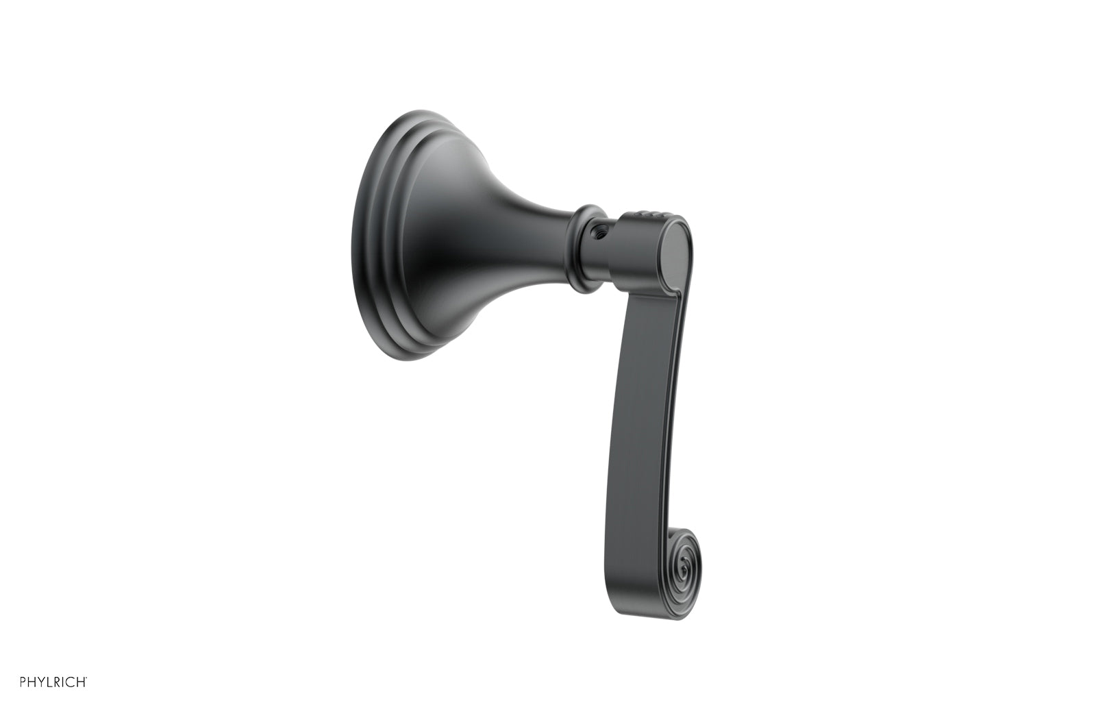 Phylrich 3RING Volume Control/Diverter Trim - Curved Lever Handle