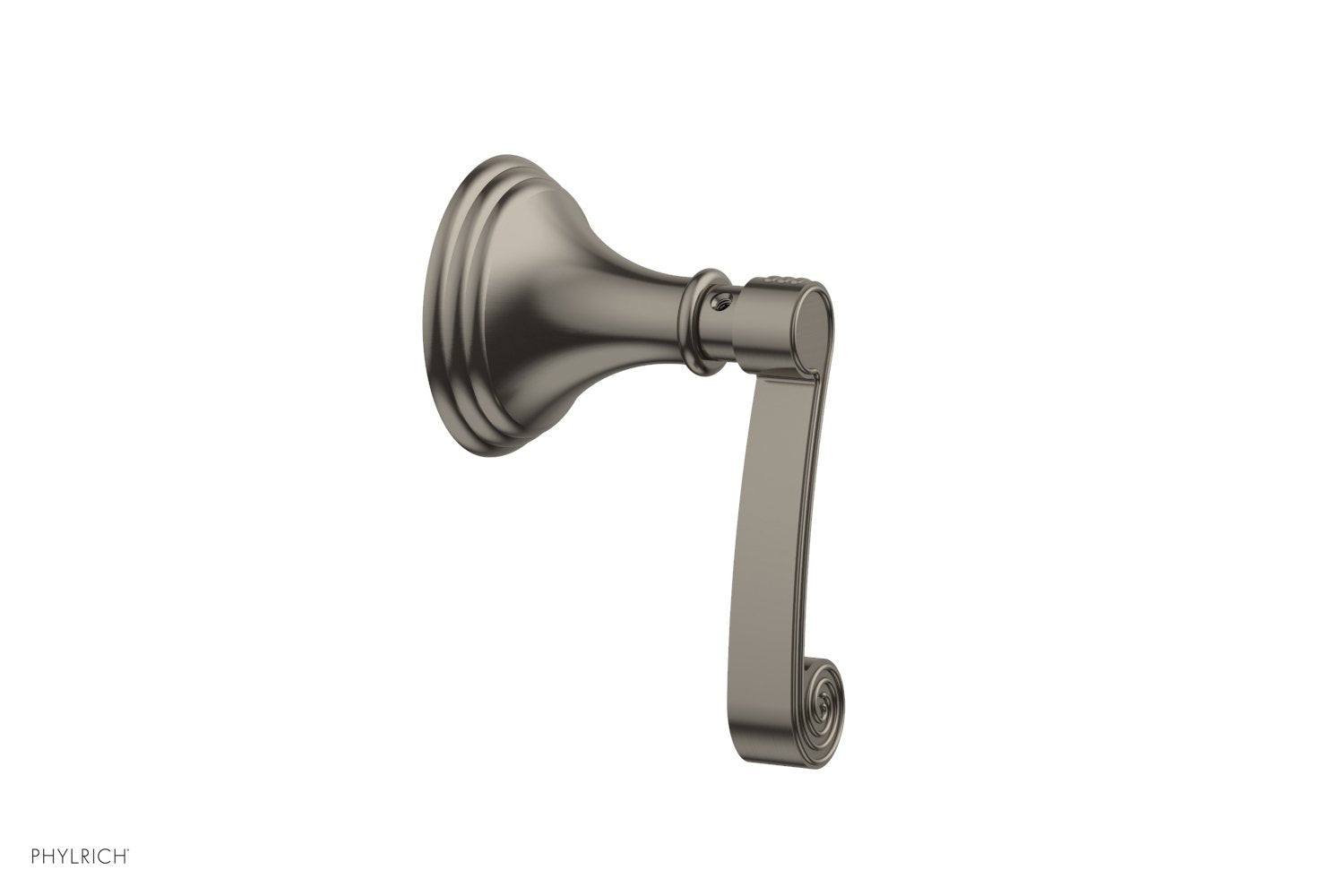 Phylrich 3RING Volume Control/Diverter Trim - Curved Lever Handle