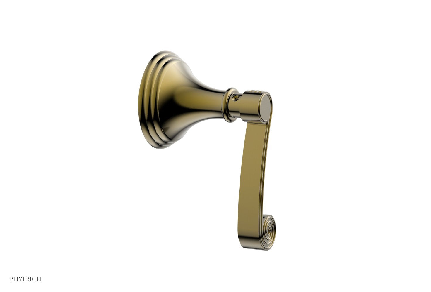 Phylrich 3RING Volume Control/Diverter Trim - Curved Lever Handle by Phylrich