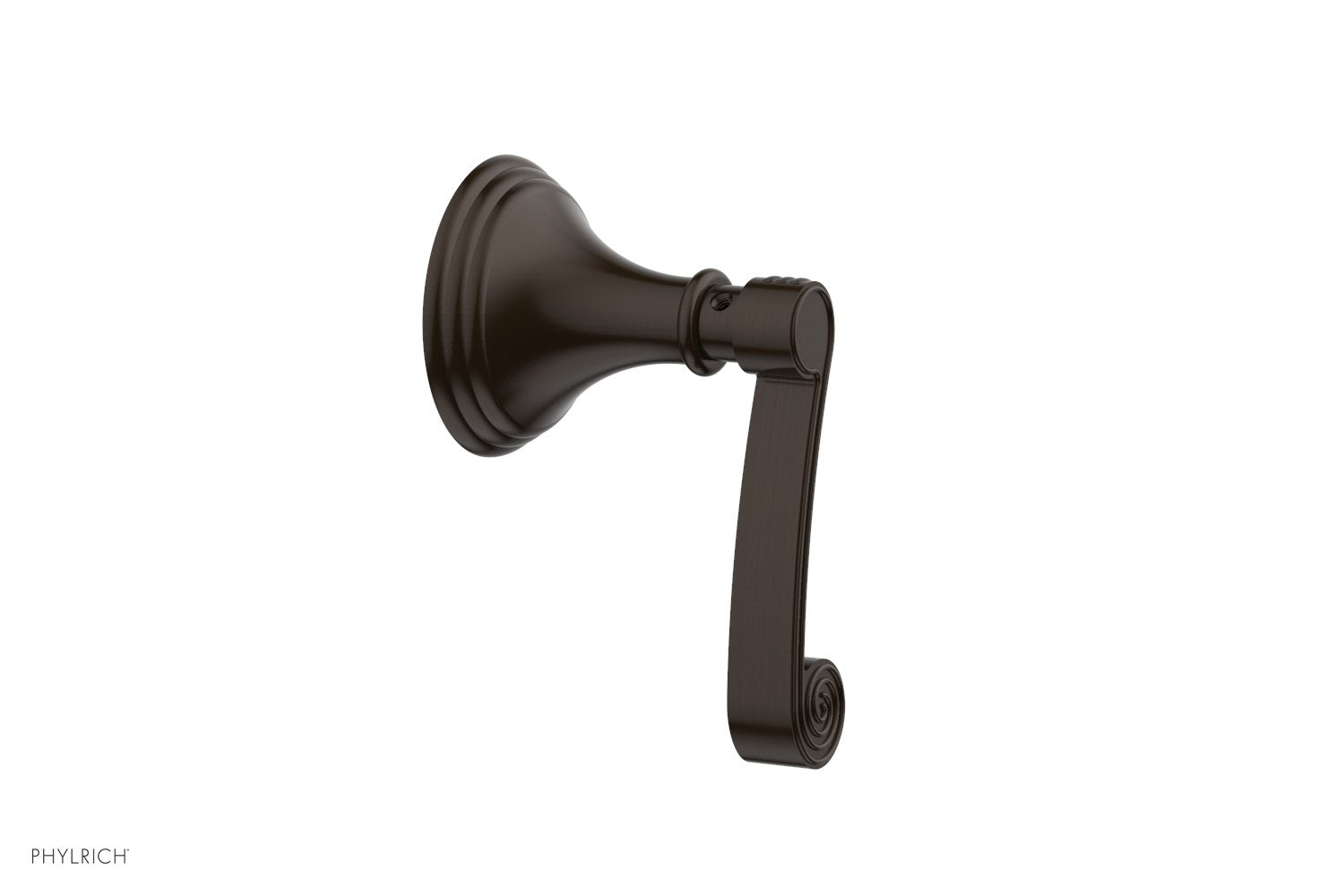 Phylrich 3RING Volume Control/Diverter Trim - Curved Lever Handle