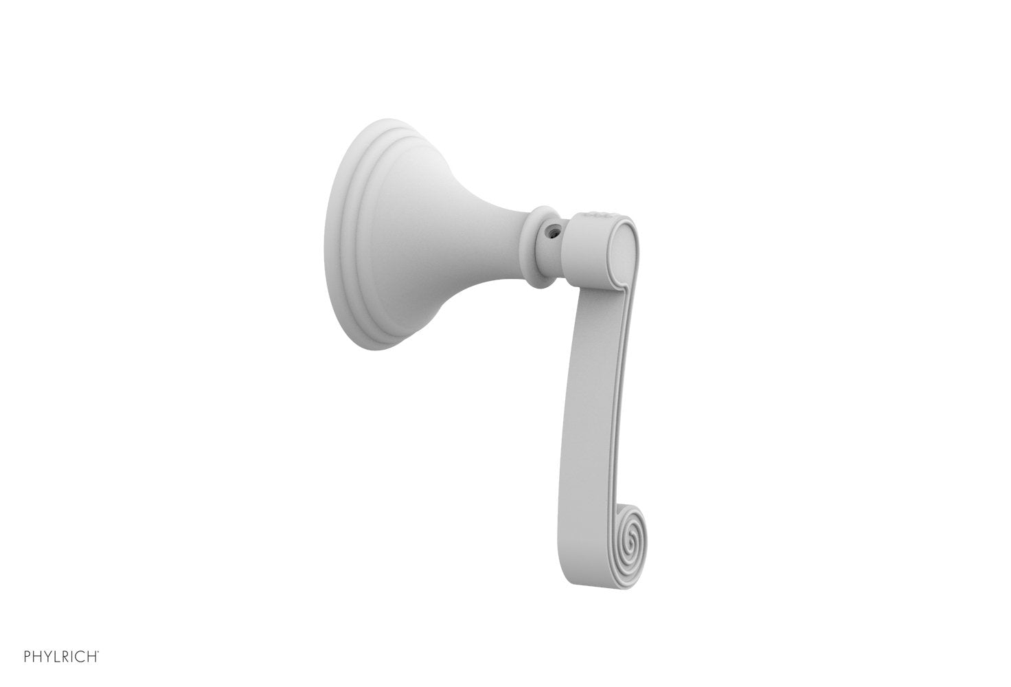 Phylrich 3RING Volume Control/Diverter Trim - Curved Lever Handle