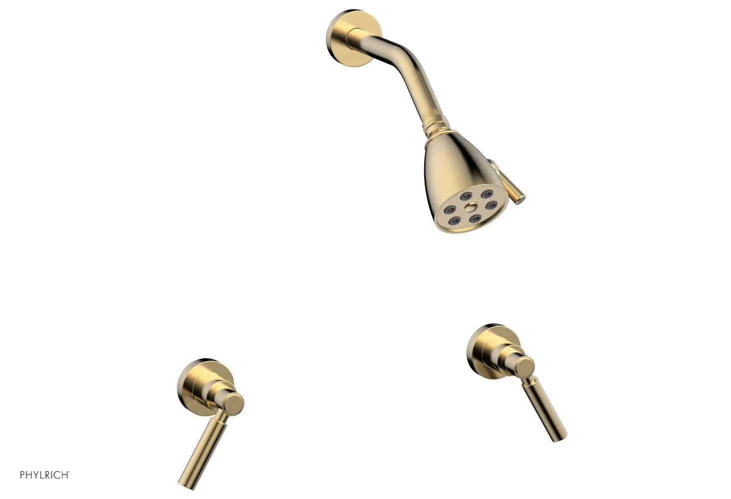 Phylrich BASIC Two Handle Shower Set - Lever Handles by Phylrich