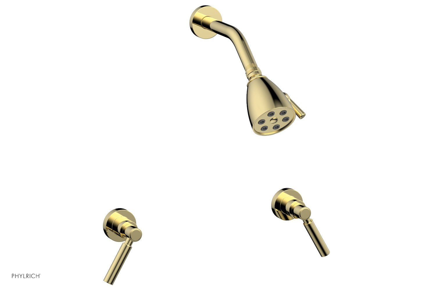 Phylrich BASIC Two Handle Shower Set - Lever Handles by Phylrich