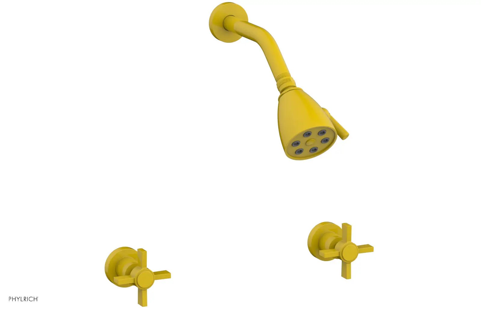 Phylrich BASIC Two Handle Shower Set - Blade Cross Handles by Phylrich