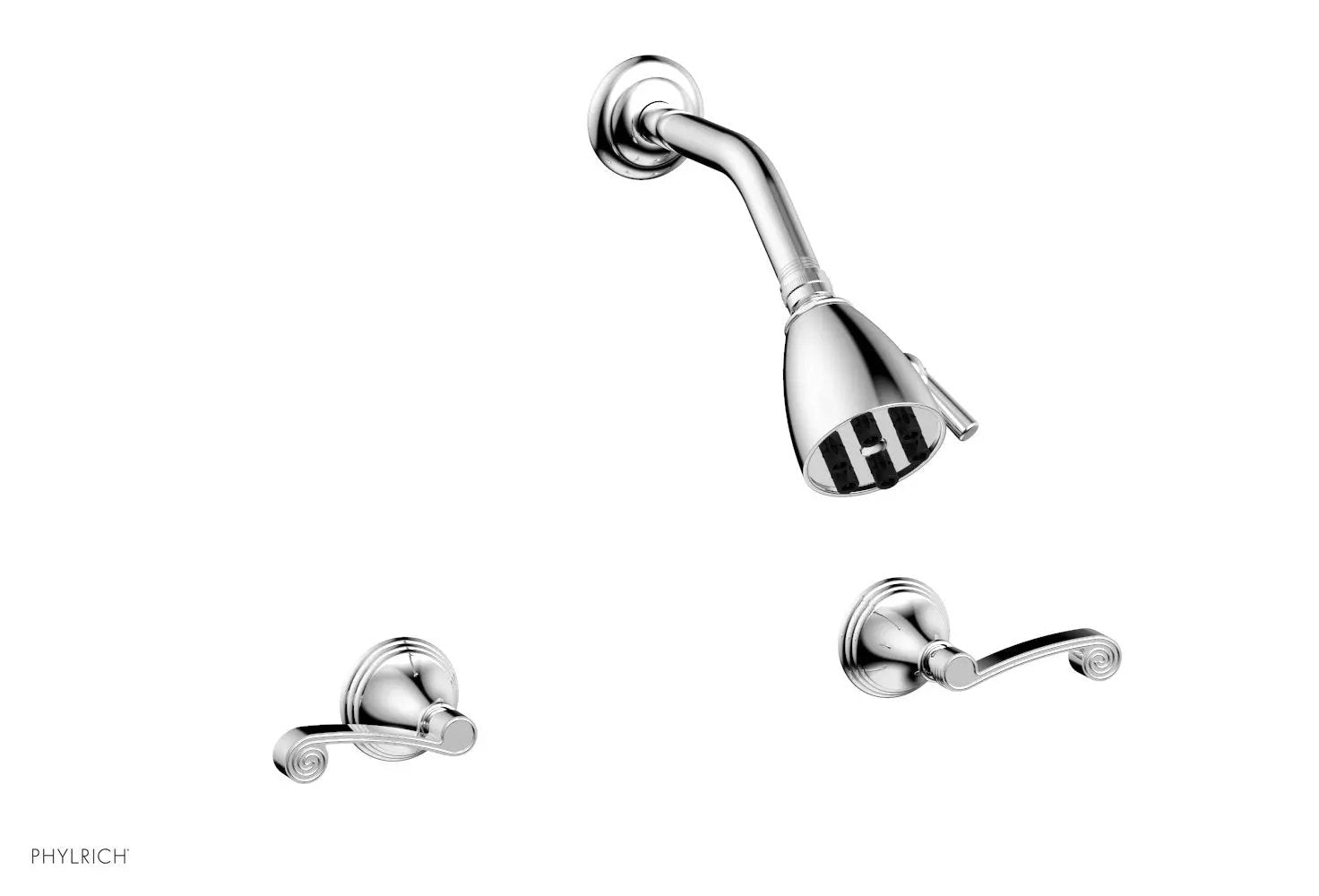 polished chrome shower set