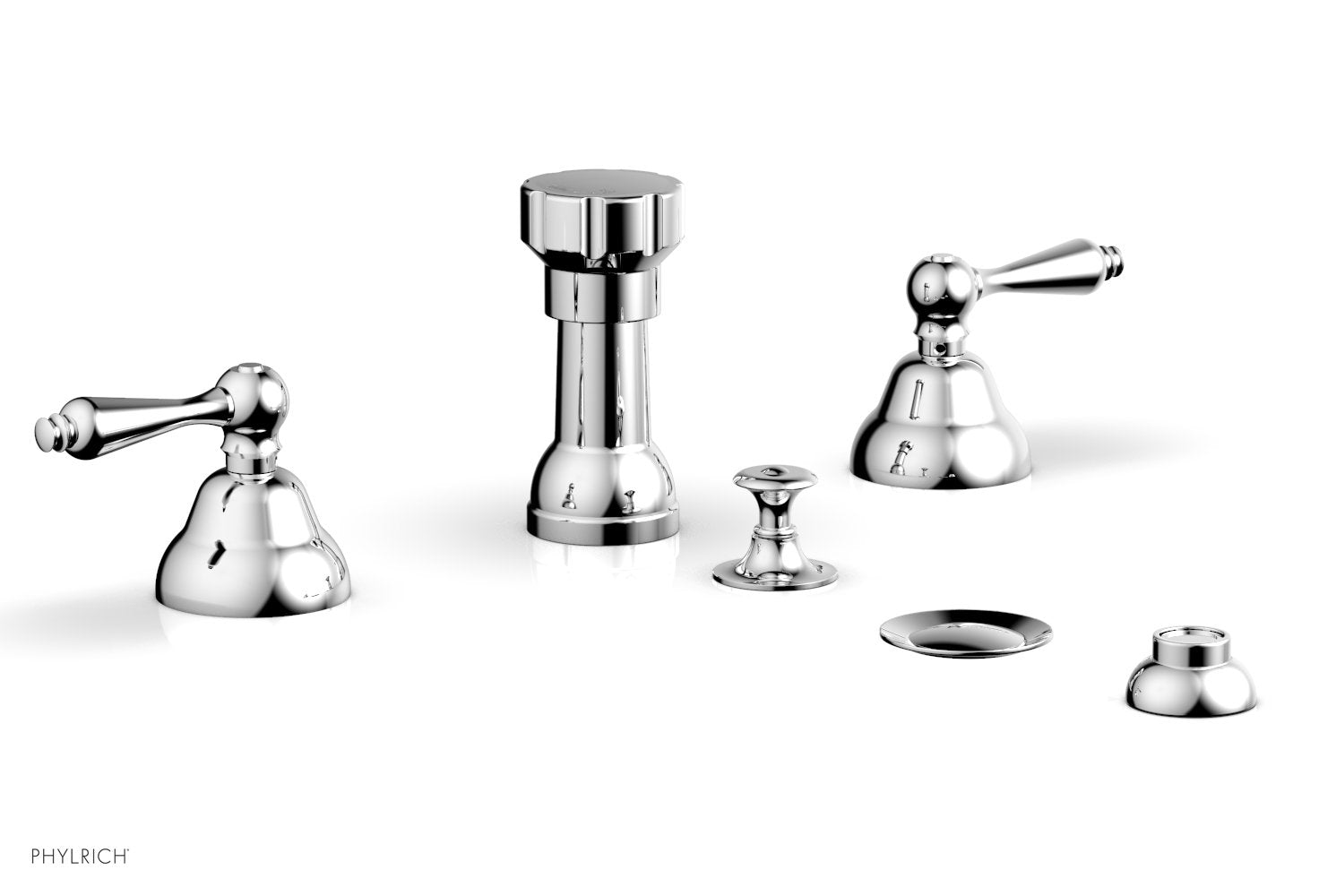polished chrome bidet set