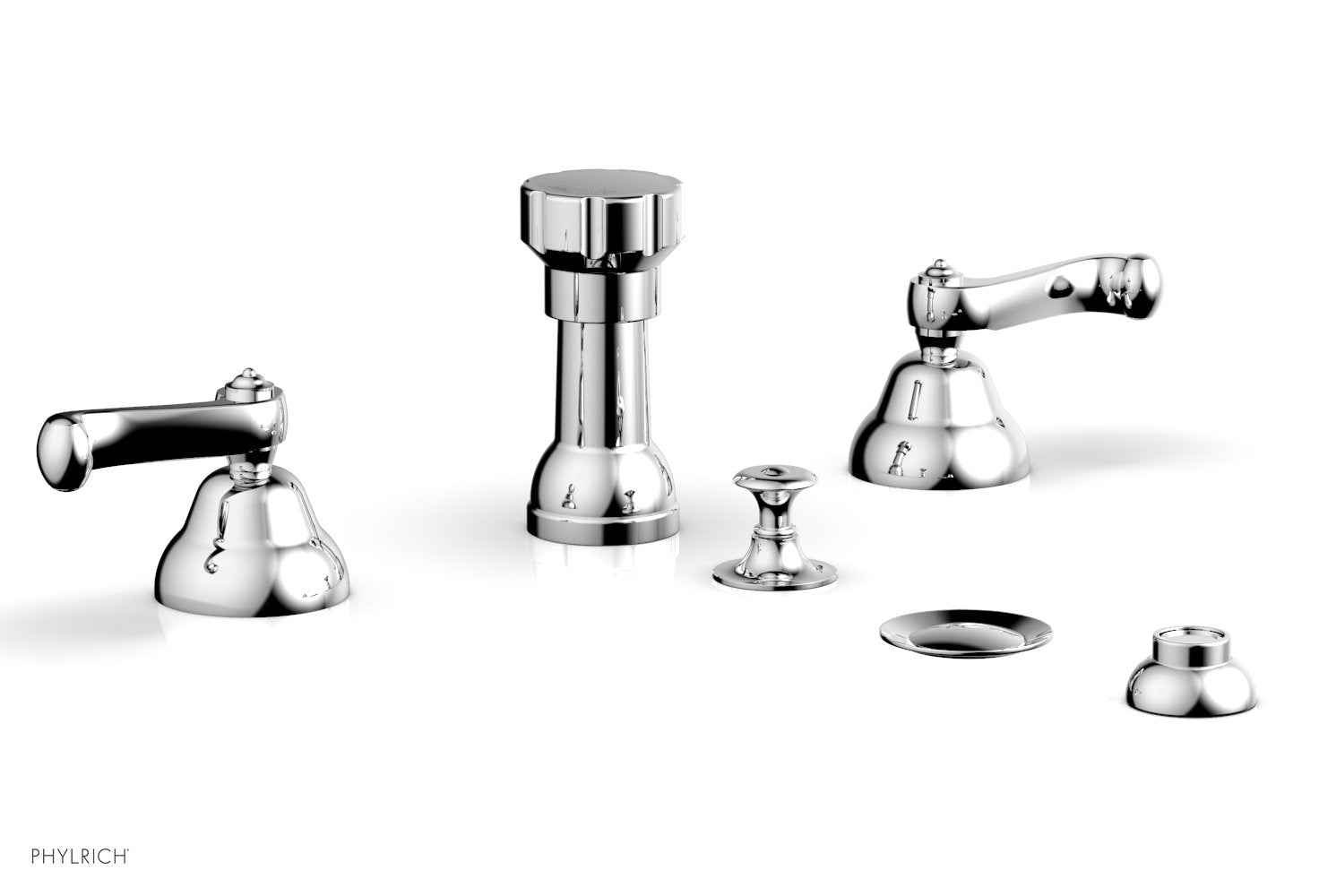 polished chrome bidet set