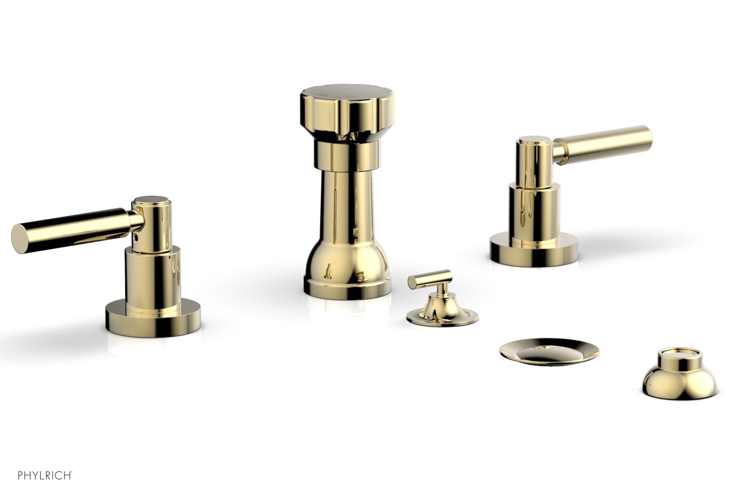 Phylrich BASIC Four Hole Bidet Set - Lever Handles