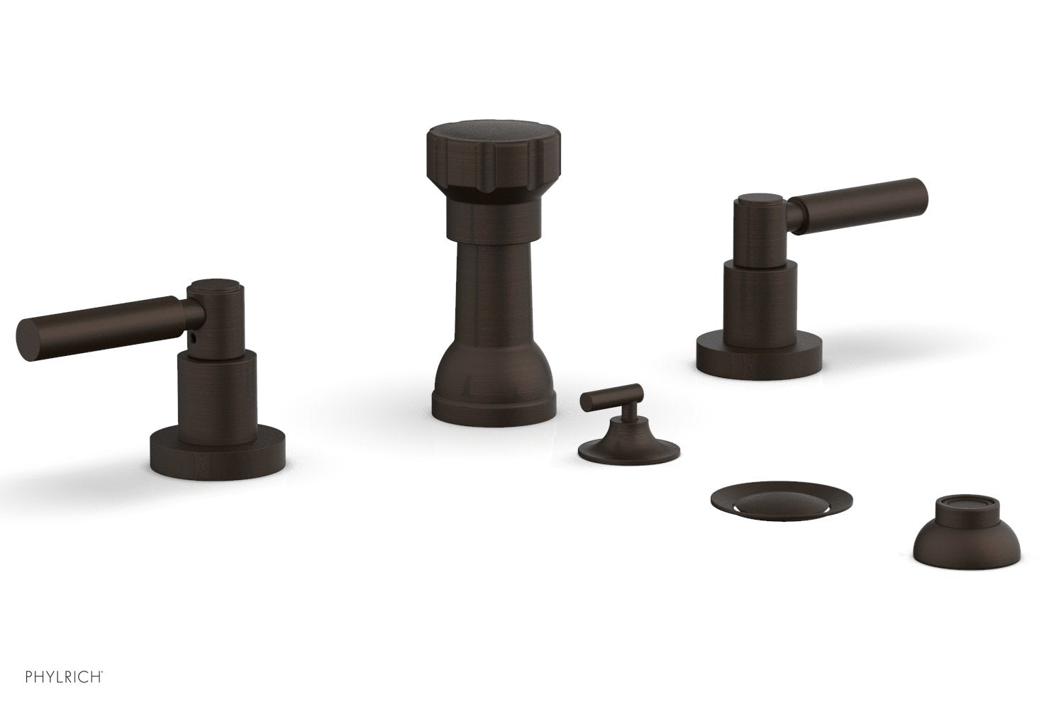 Phylrich BASIC Four Hole Bidet Set - Lever Handles