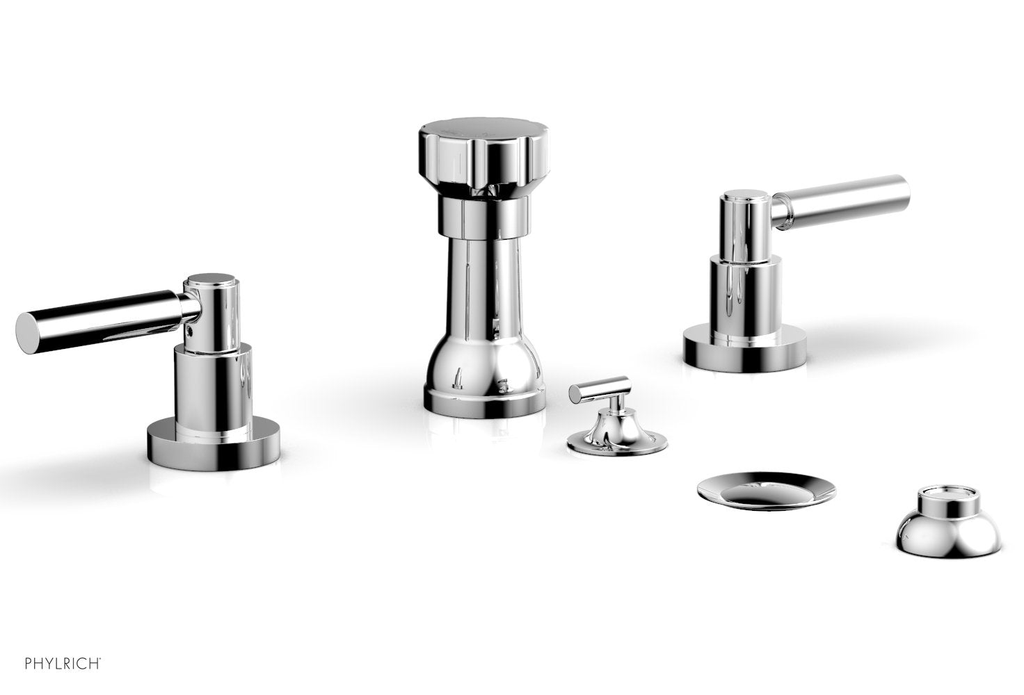 polished chrome bidet set