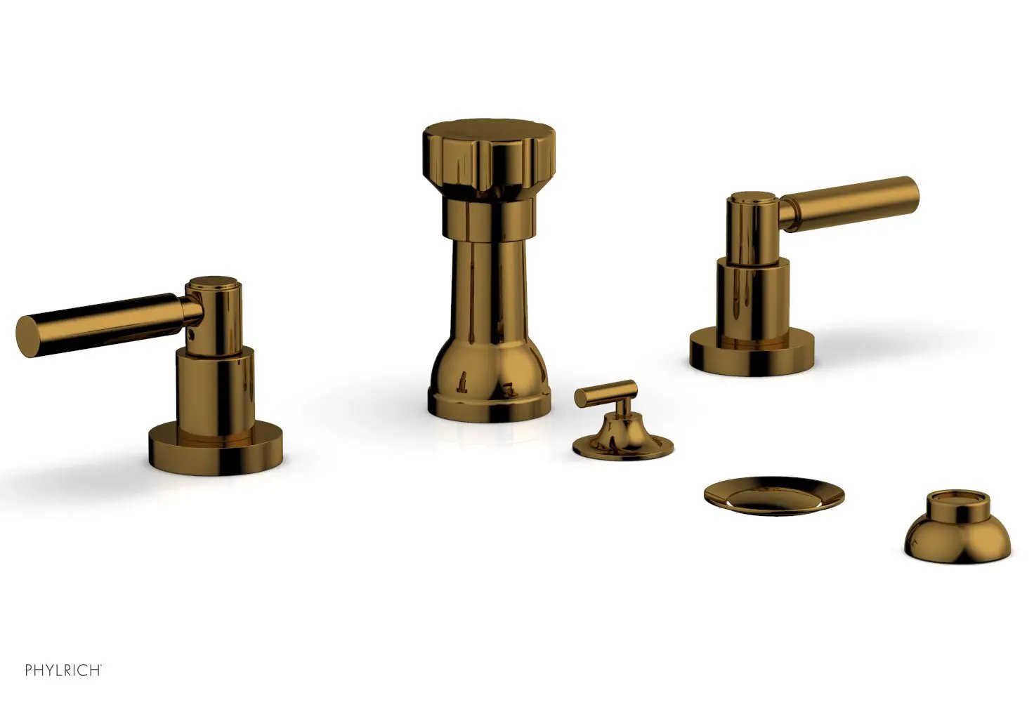 Phylrich BASIC Four Hole Bidet Set - Lever Handles by Phylrich