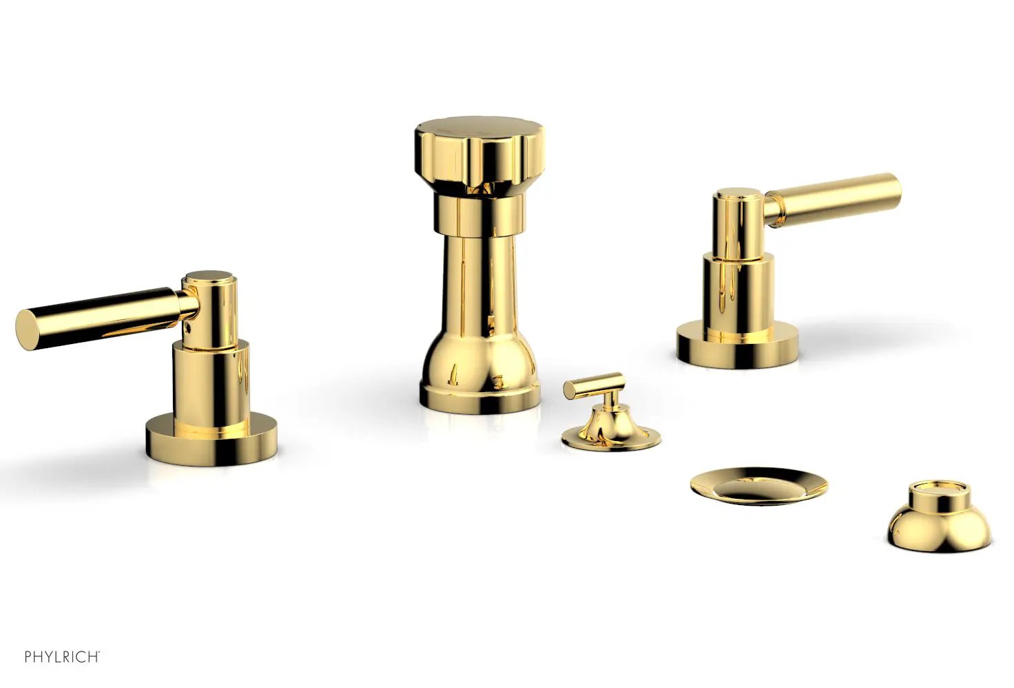 Phylrich BASIC Four Hole Bidet Set - Lever Handles by Phylrich