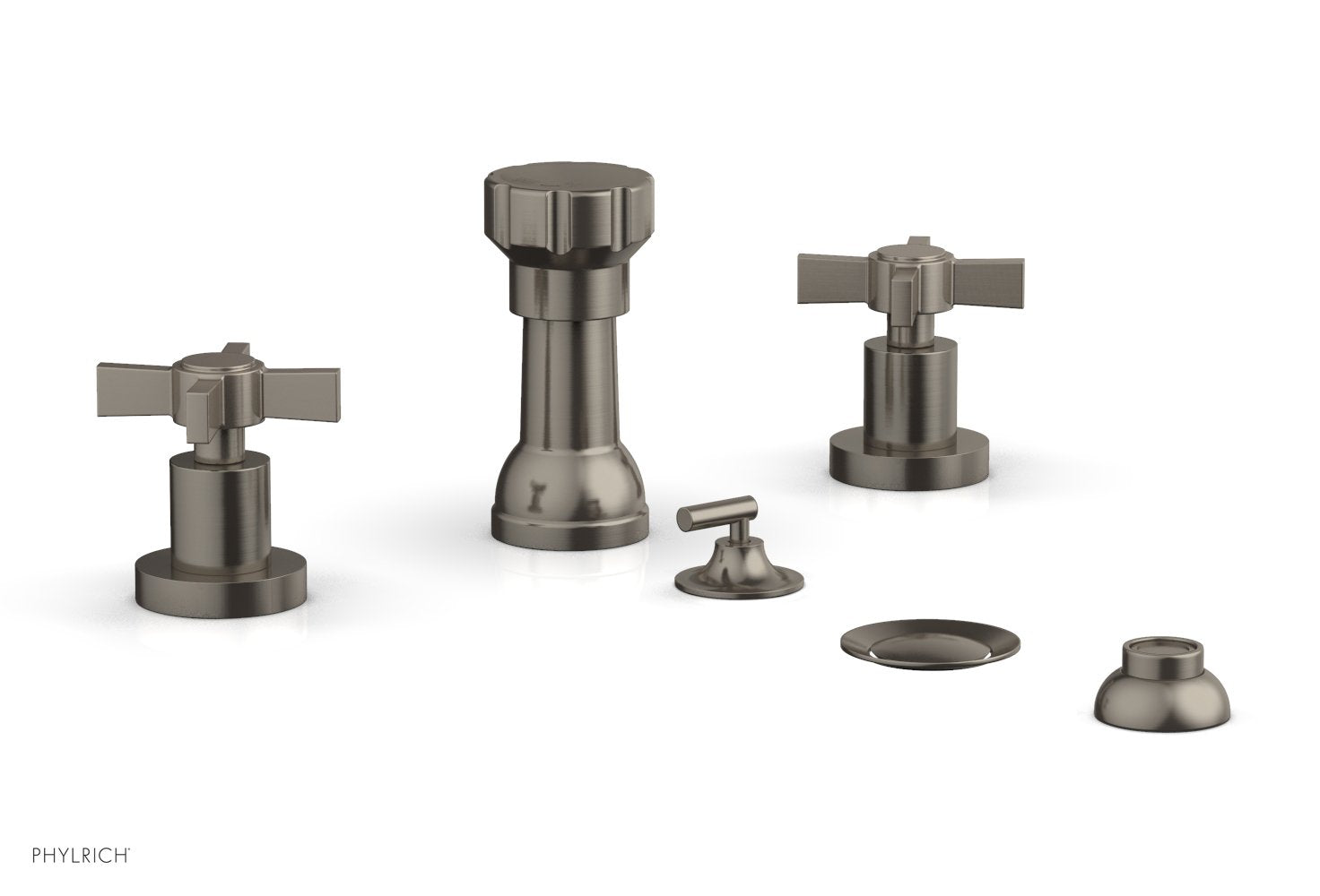 Phylrich BASIC Four Hole Bidet Set - Blade Cross Handles