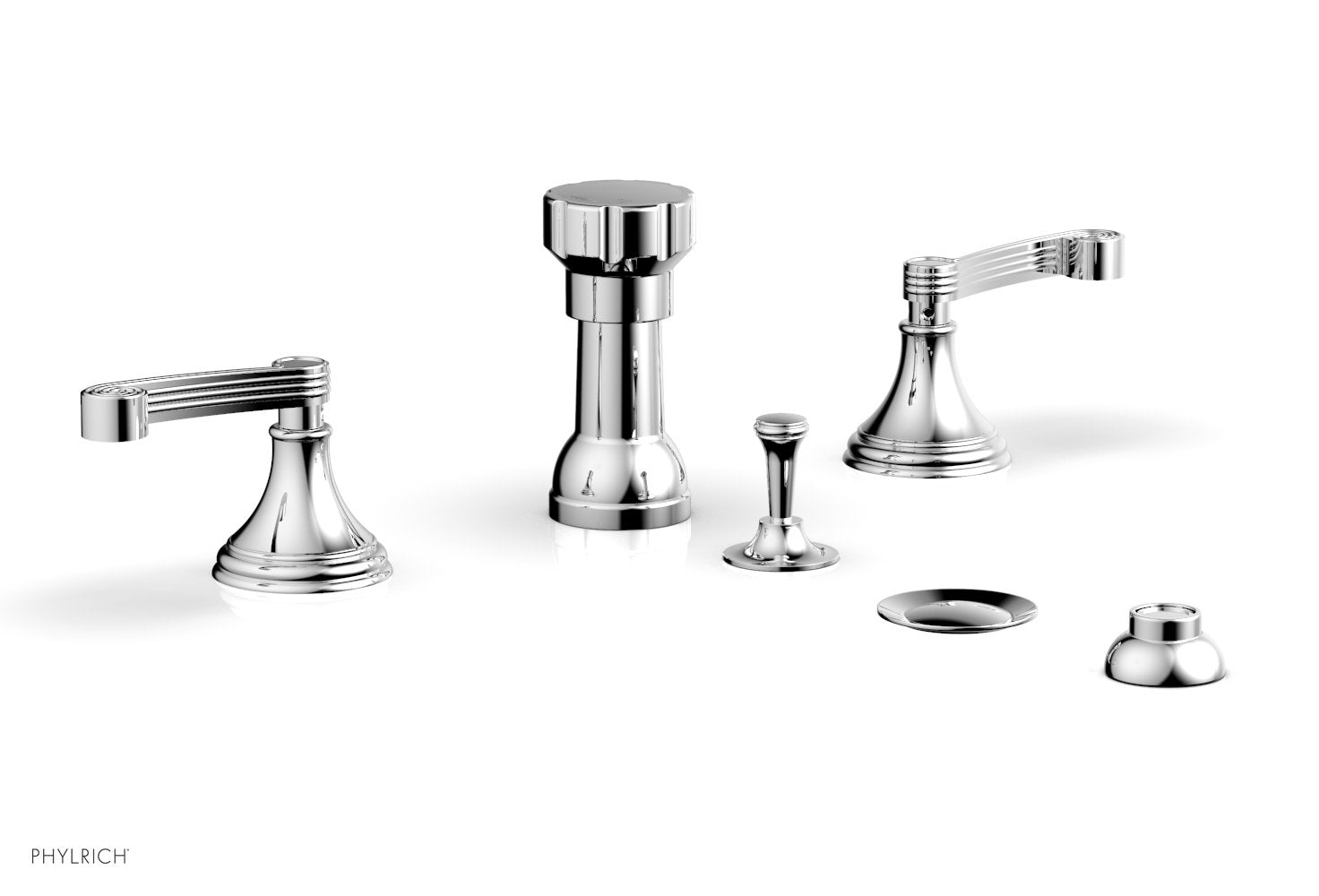 polished chrome bidet set