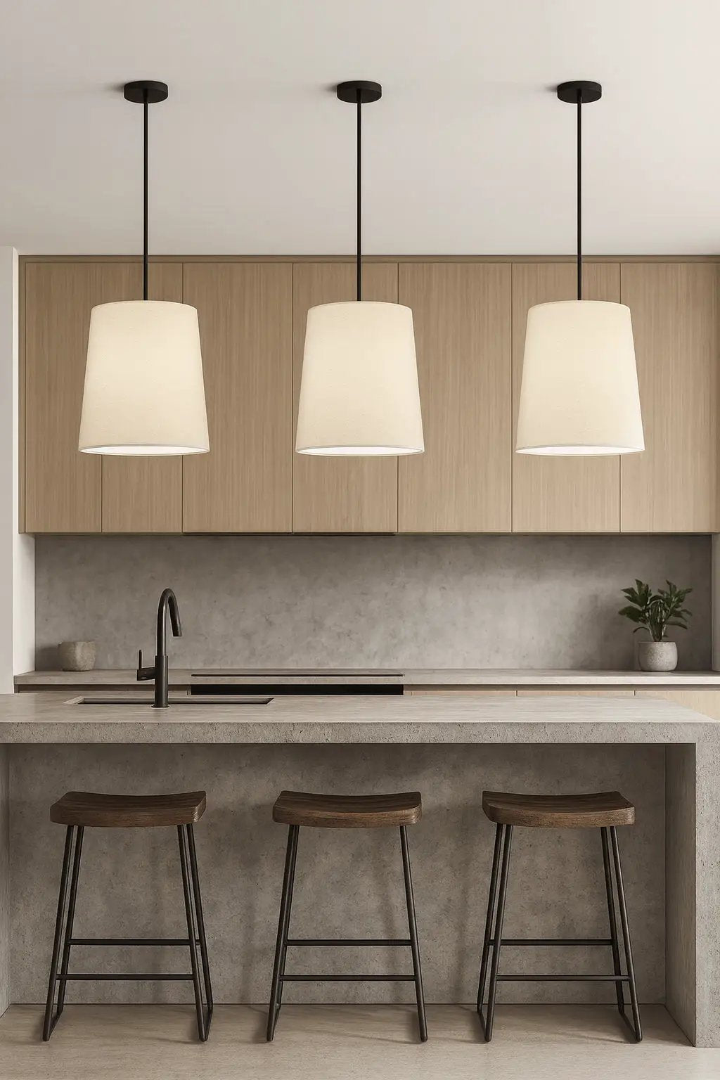 matte black pendant light