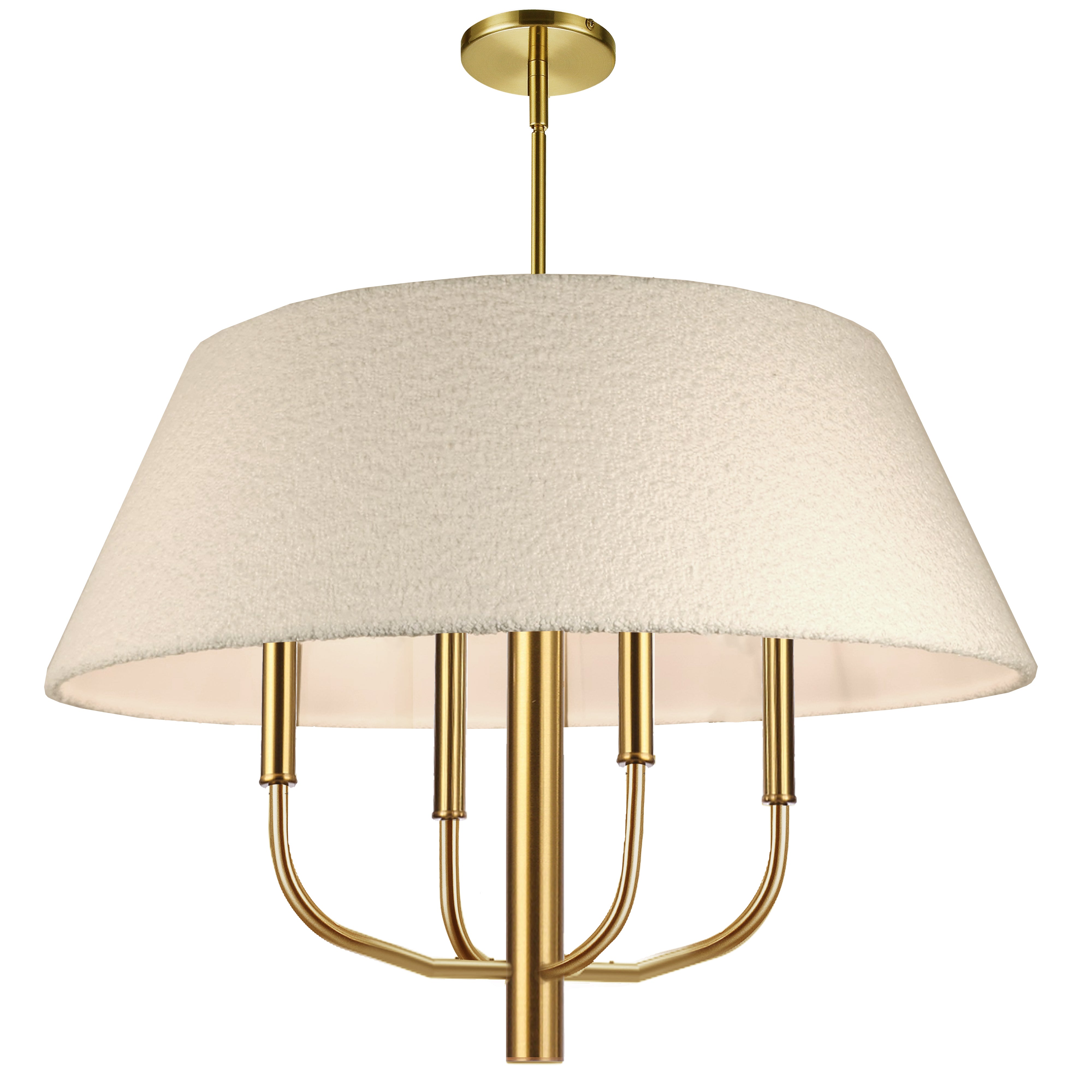 aged brass pendant light