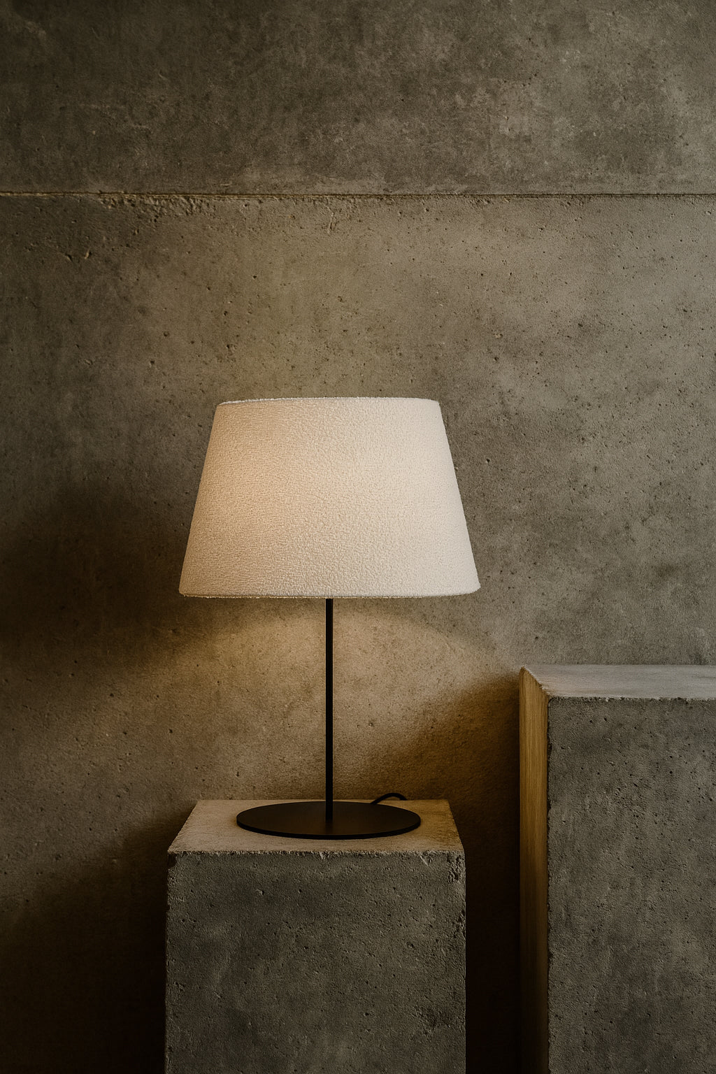 matte black table lamp