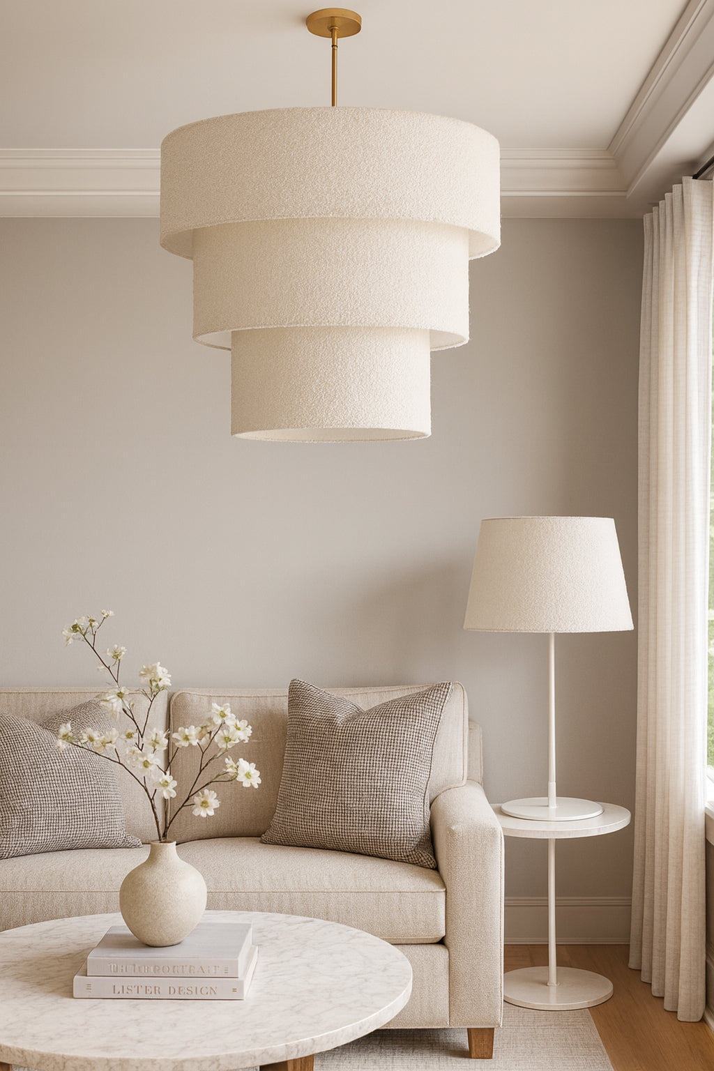 aged brass pendant light