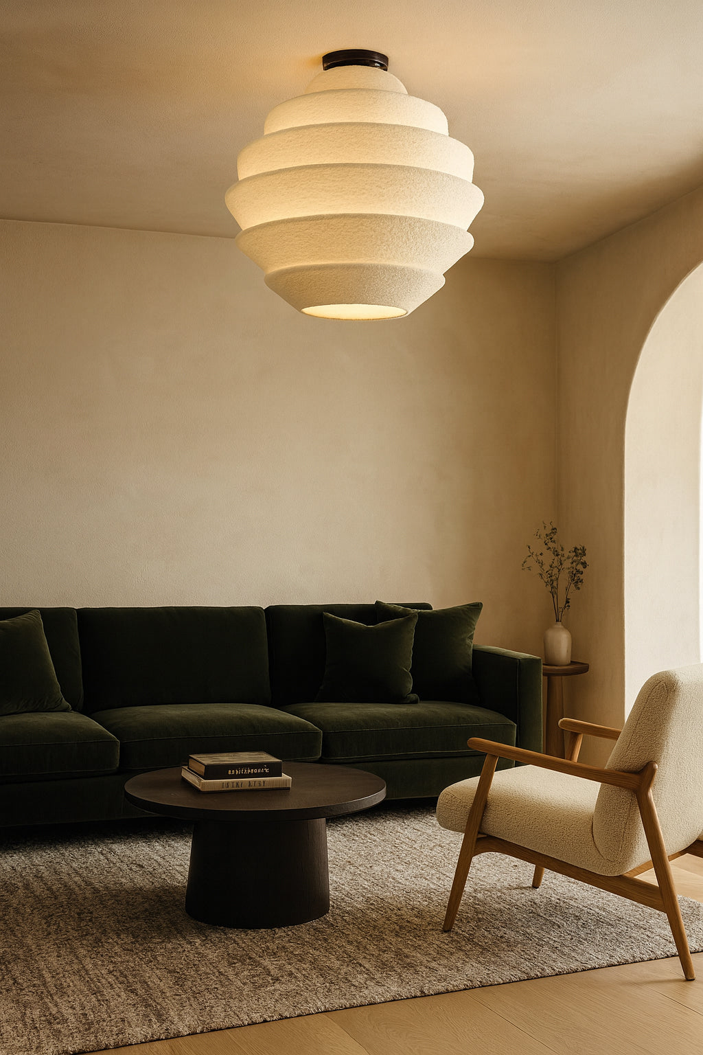 matte black flush mount