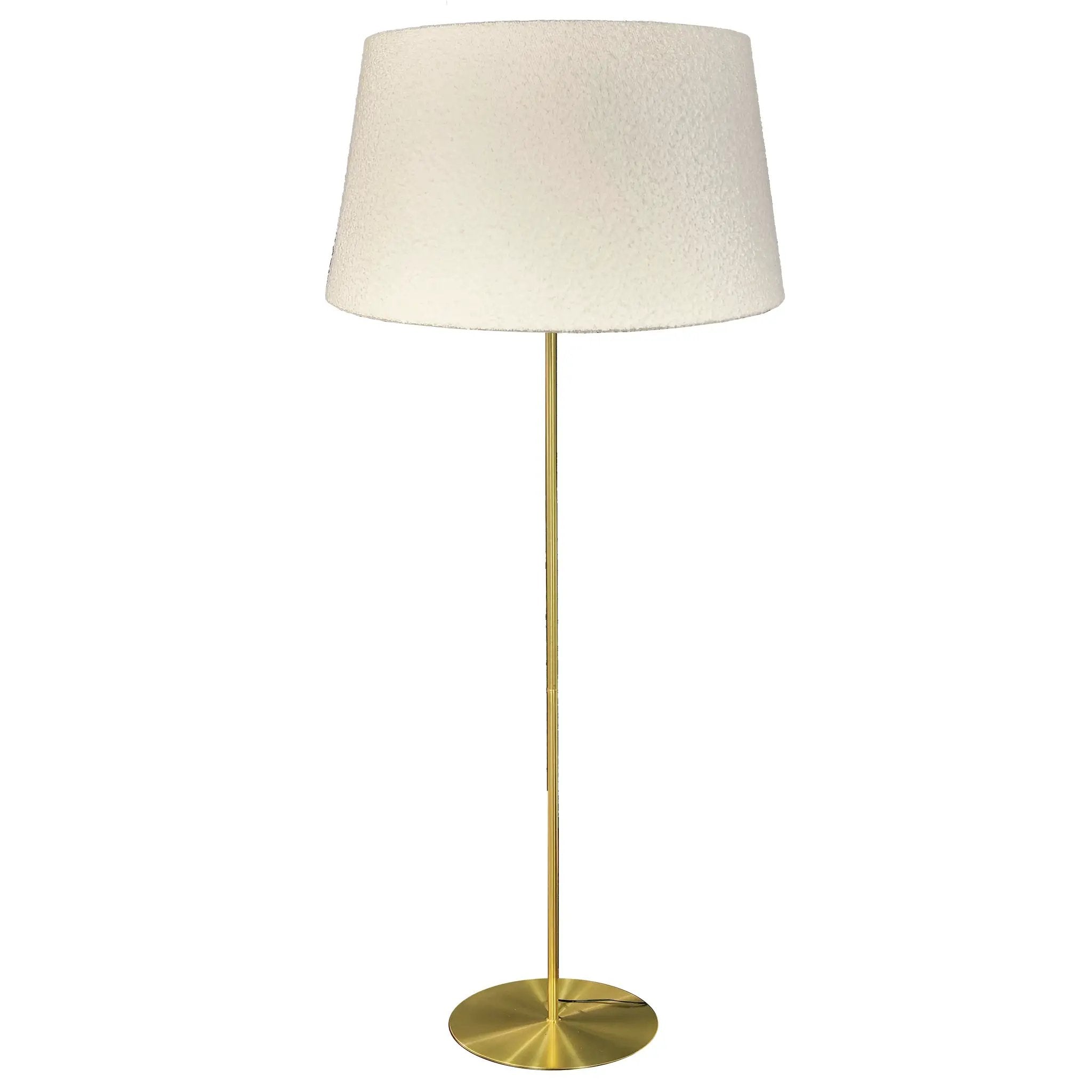 aged brass floor lamp
