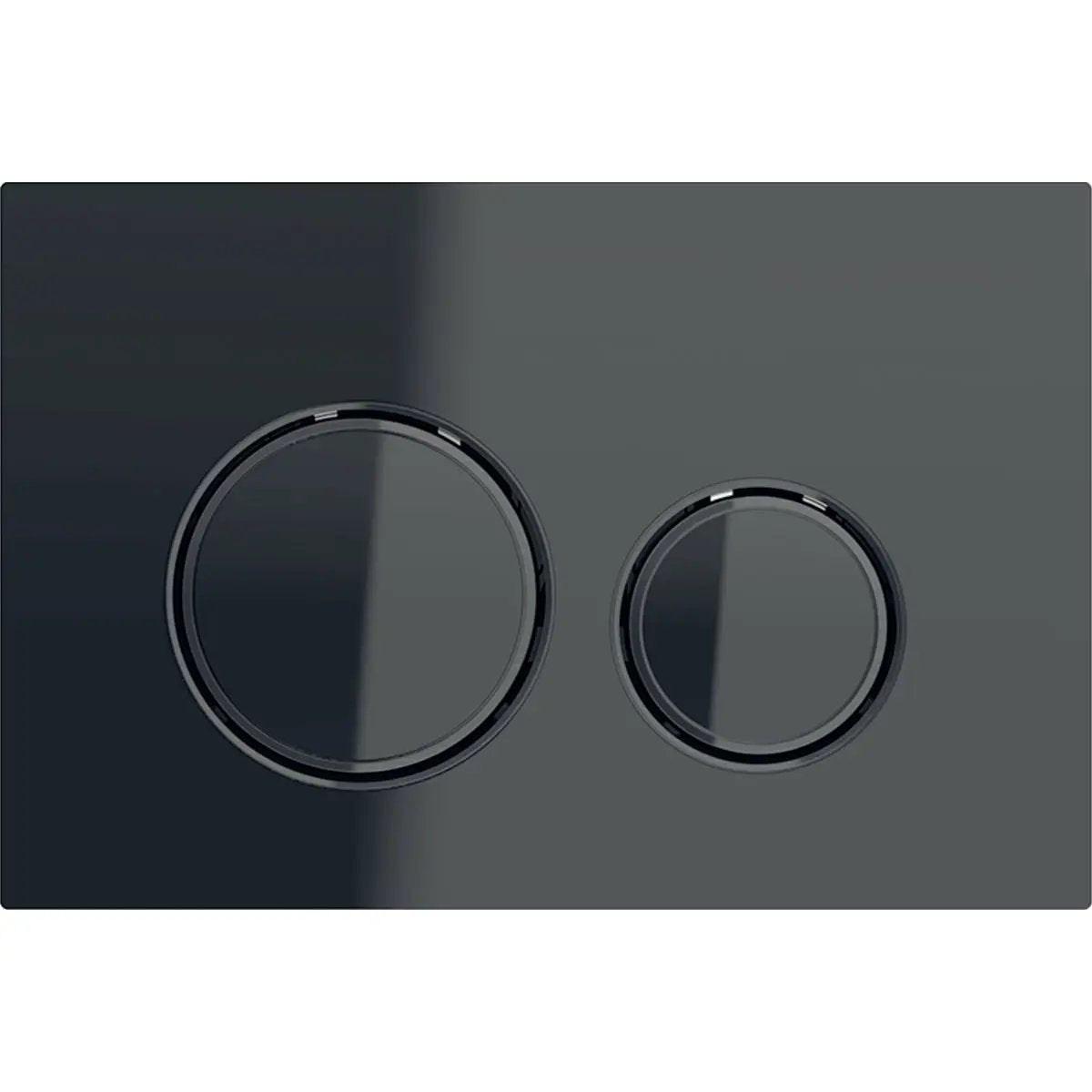 Geberit Sigma 21 Actuator Plate for Dual Flush - Black Chrome by Geberit