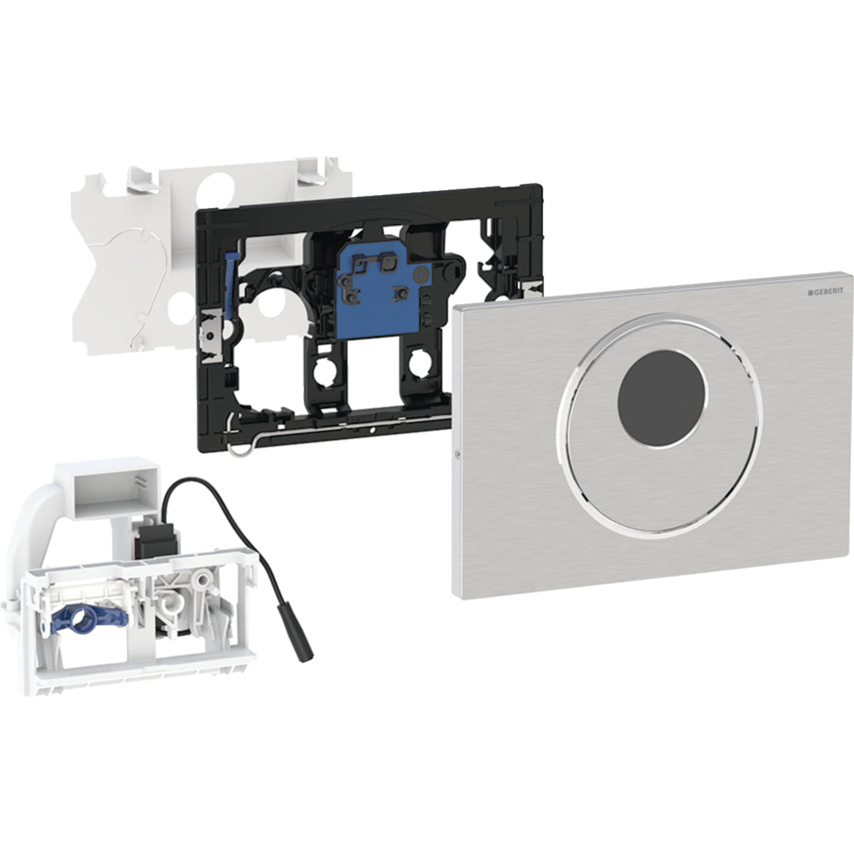 Geberit Toilet Flush Control with Electronic Flush Actuation by Geberit