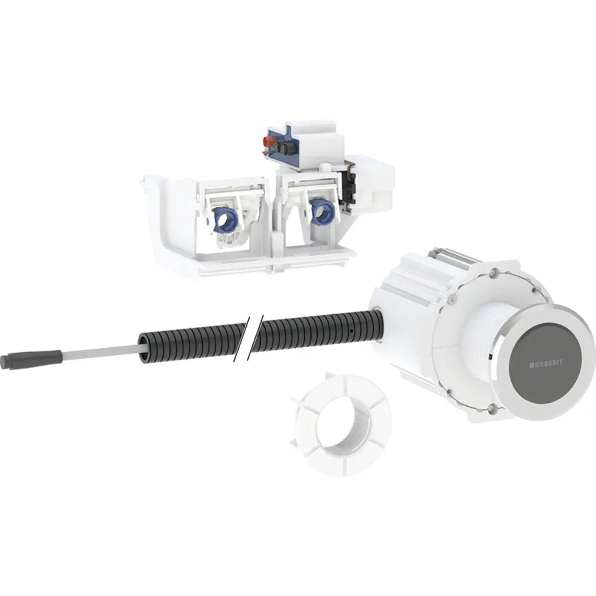 Geberit Toilet Flush Control with Electronic Flush Actuation, Mains Operation, Dual Flush and Type 10 IR Button by Geberit